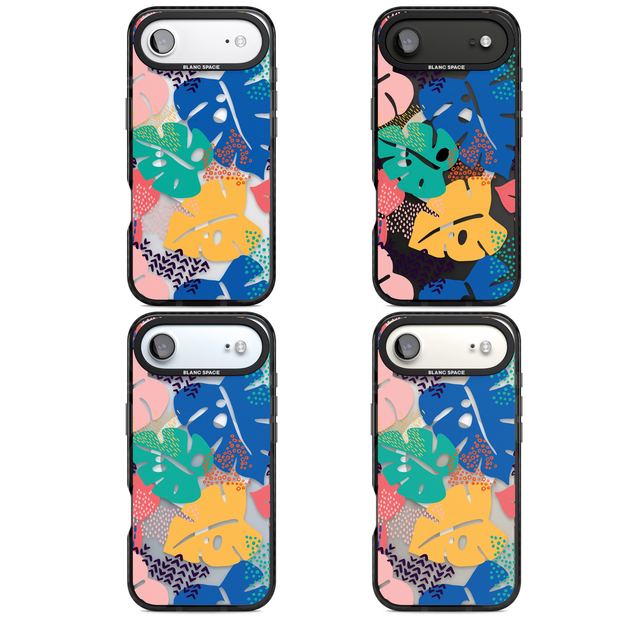 Vibrant Leaves iPhone 17 Air Impact Pro Black Phone Case APT Impact Protection