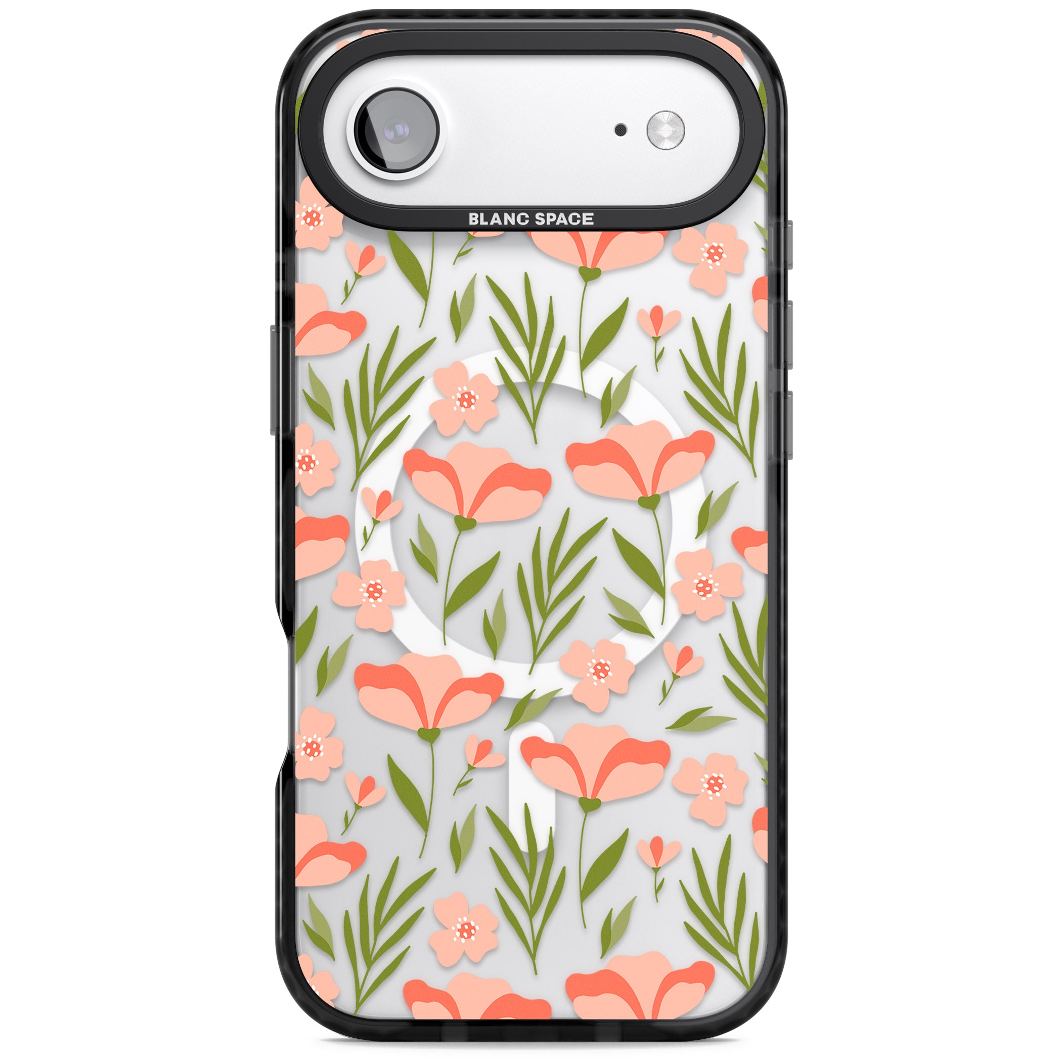 Blossom Bloom iPhone 17 Air Impact Pro Black Phone Case