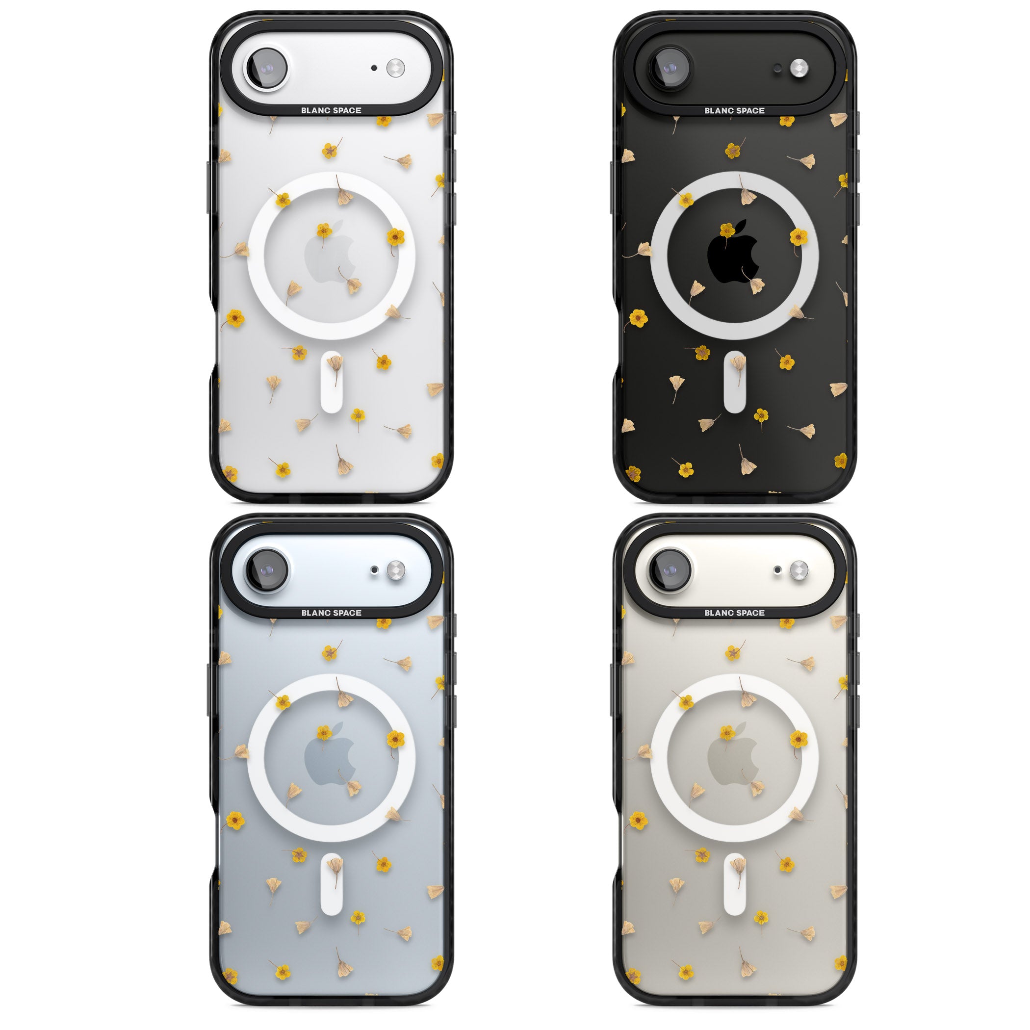 Tiny Yellow Flower iPhone 17 Air Impact Pro Black Phone Case APT Impact Protection