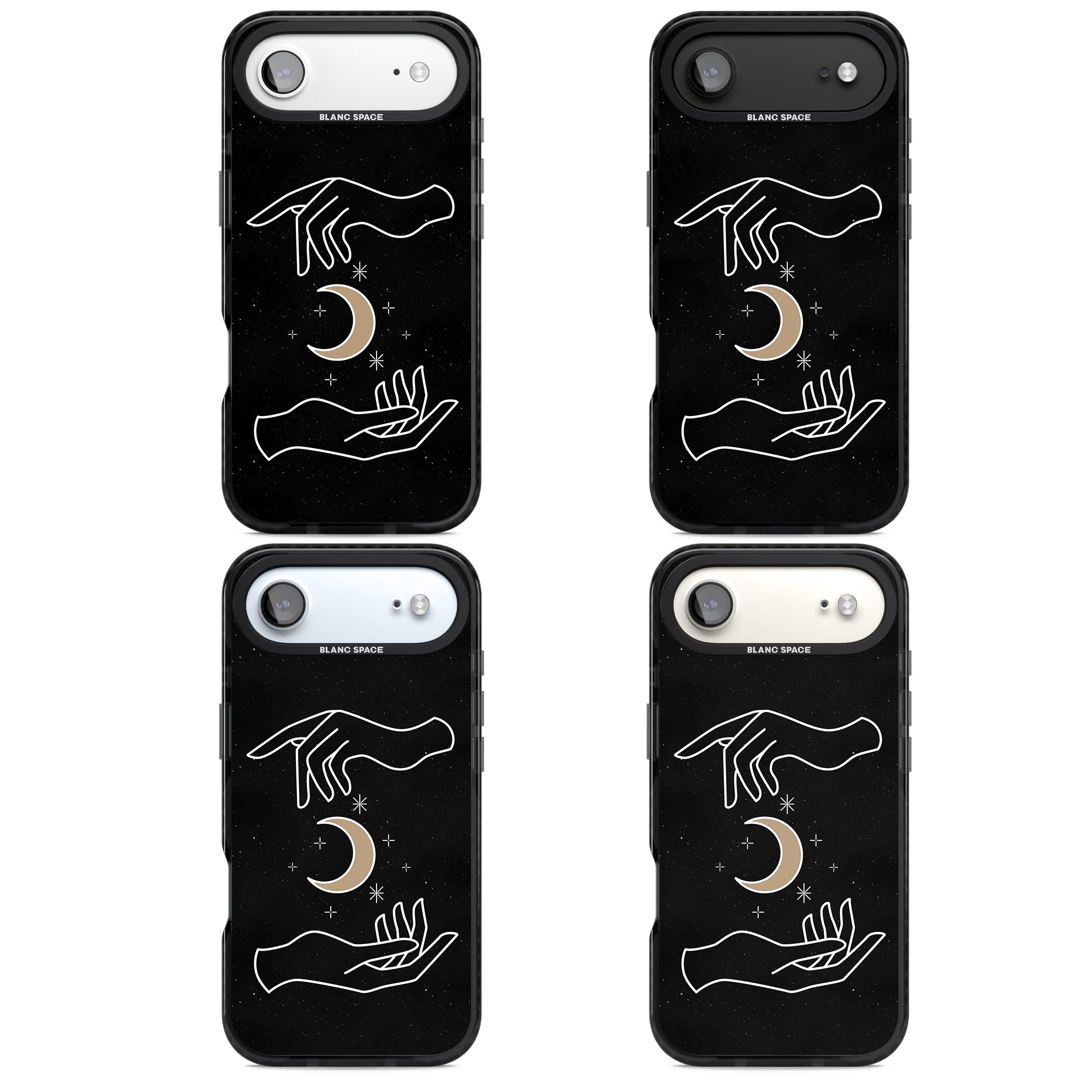 Cosmic Hands iPhone 17 Air Impact Pro Black Phone Case APT Impact Protection