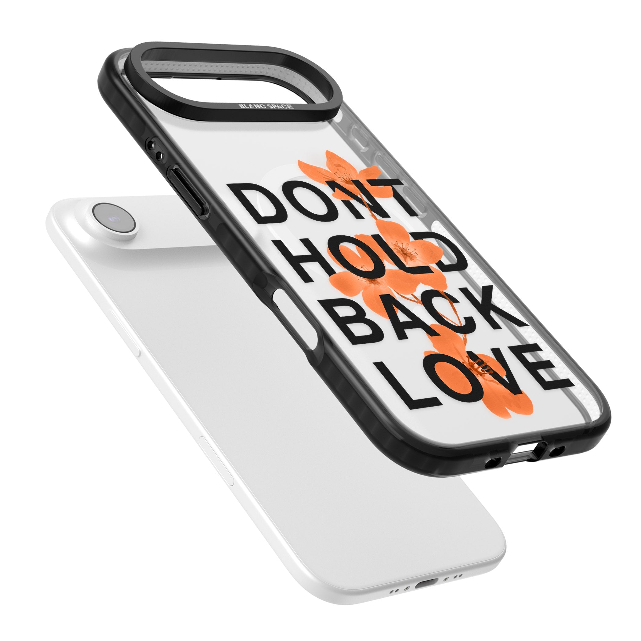 Don'T Hold Back Love Orange & Black iPhone 17 Air Impact Pro Black Phone Case Colours