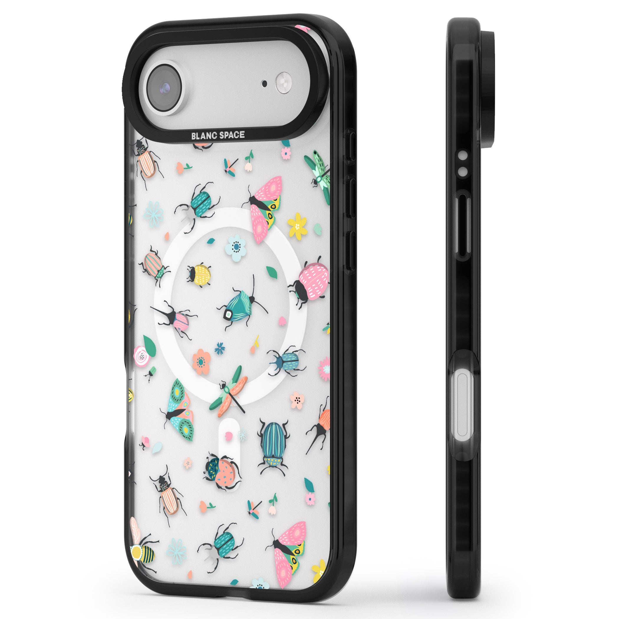 Playful Bug Life iPhone 17 Air Impact Pro Black Phone Case Side Profile