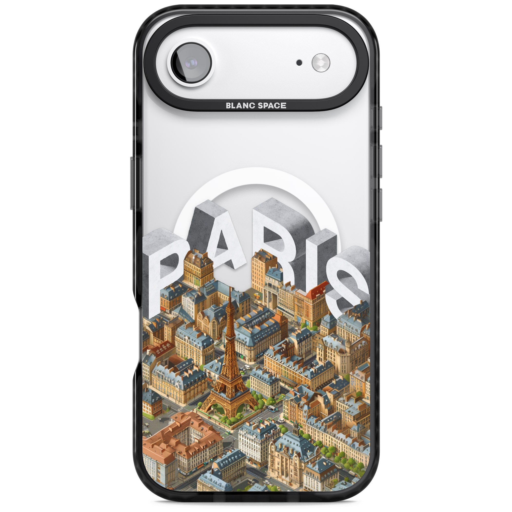 Paris iPhone 17 Air Impact Pro Black Phone Case
