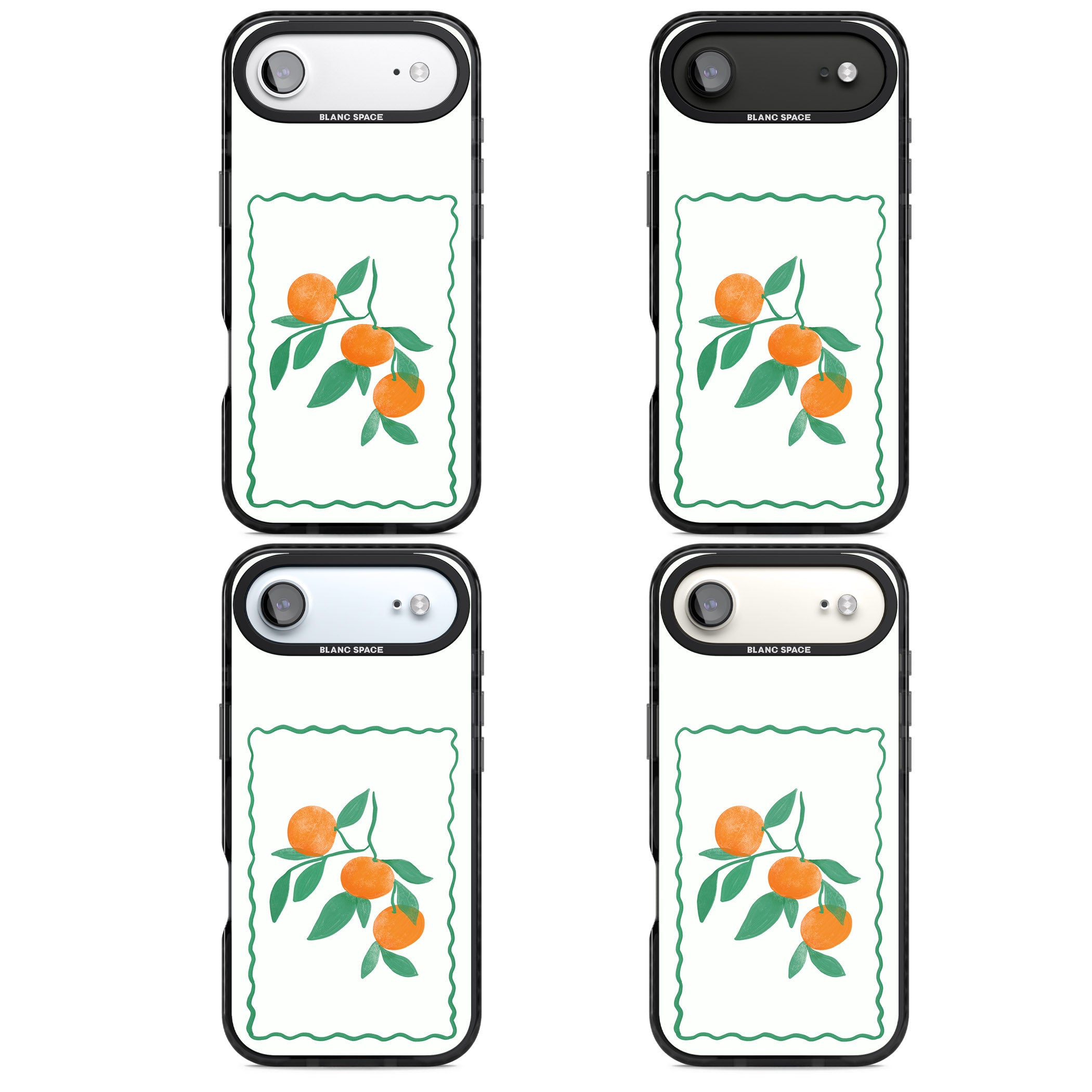 Italian Oranges iPhone 17 Air Impact Pro Black Phone Case APT Impact Protection