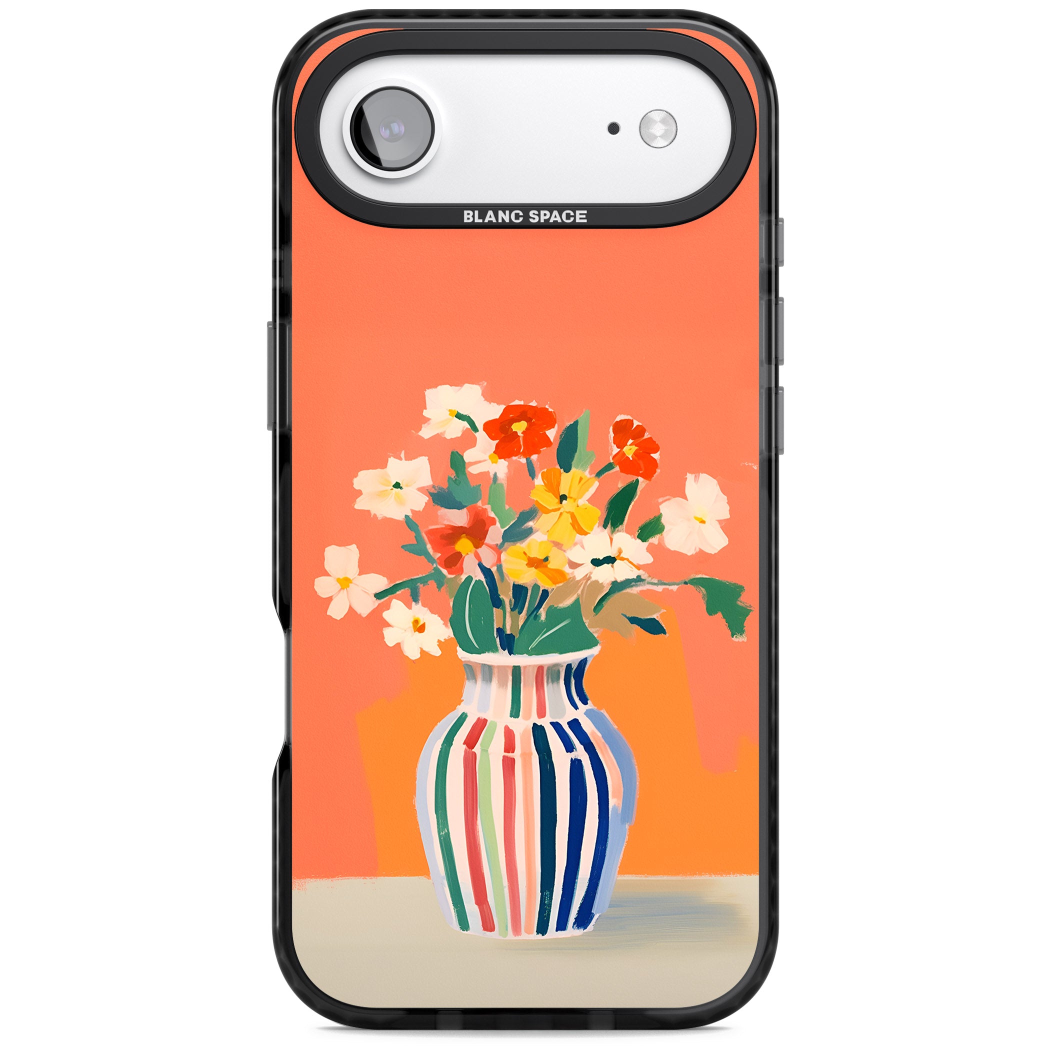 Coral Flower Vase iPhone 17 Air Impact Pro Black Phone Case