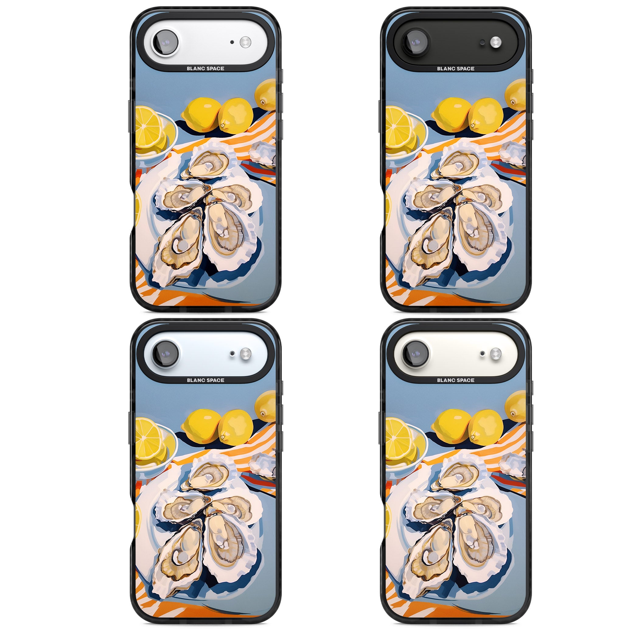 Fresh Oysters & Lemons iPhone 17 Air Impact Pro Black Phone Case APT Impact Protection