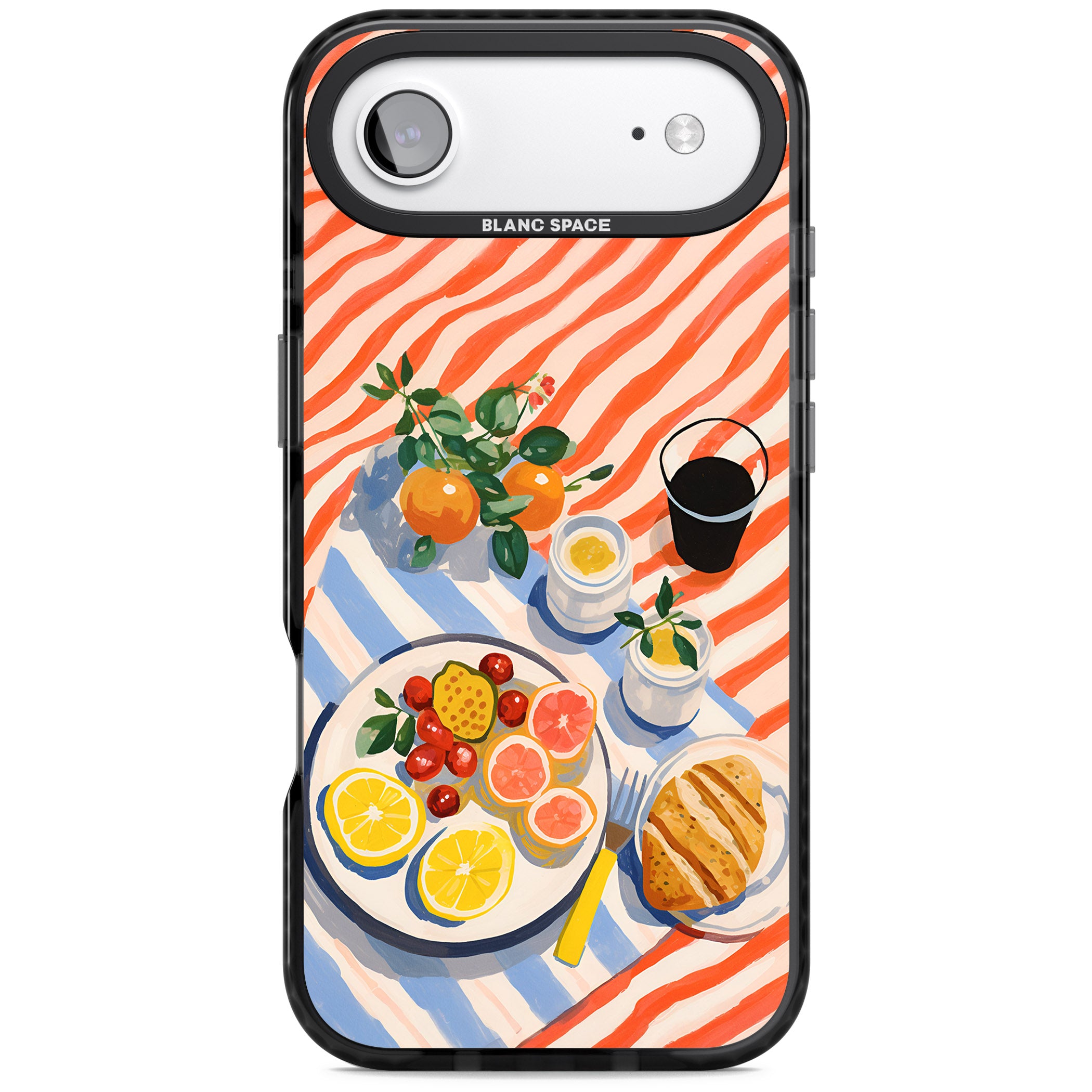 Citrus Picnic iPhone 17 Air Impact Pro Black Phone Case