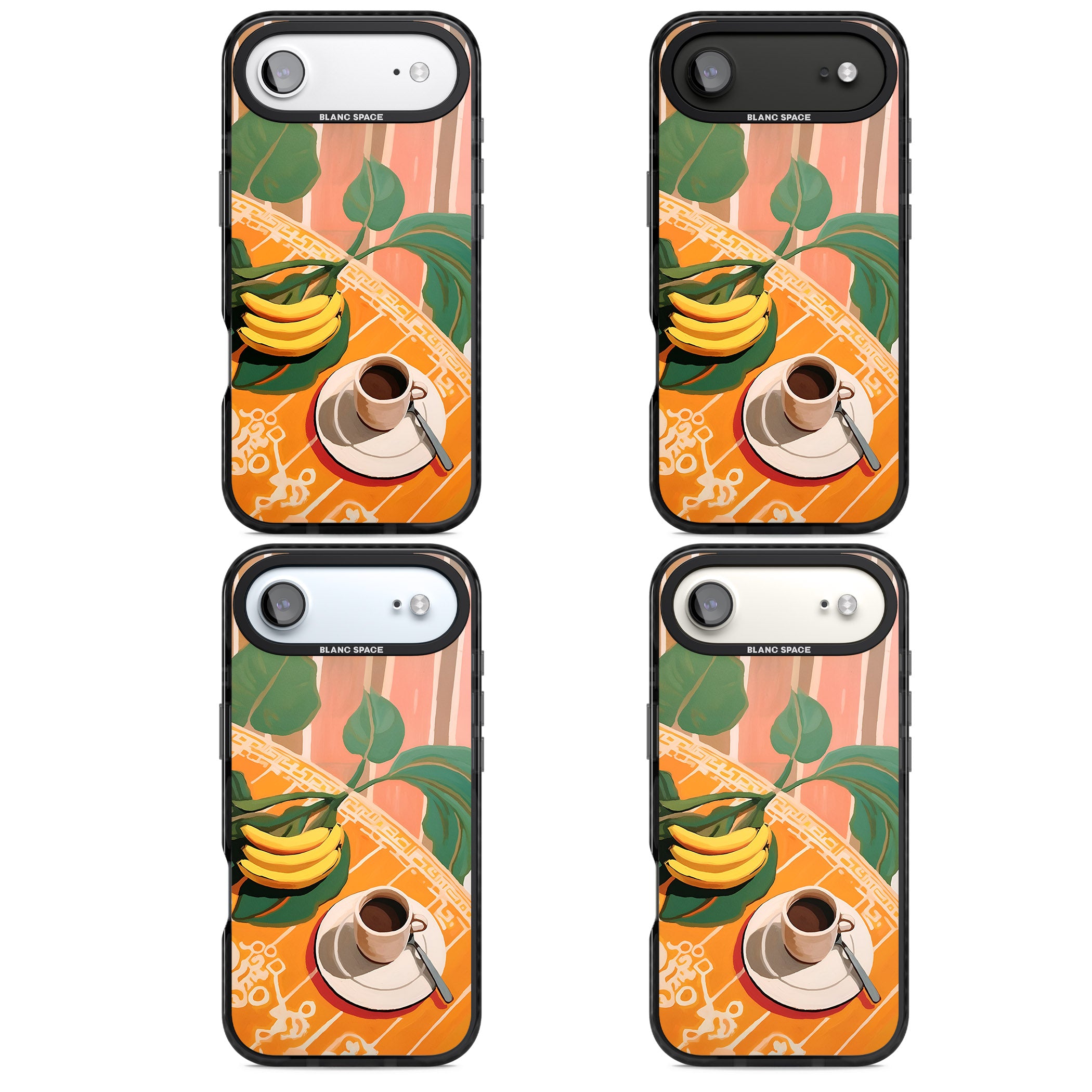 Mediterranean Breakfast iPhone 17 Air Impact Pro Black Phone Case APT Impact Protection