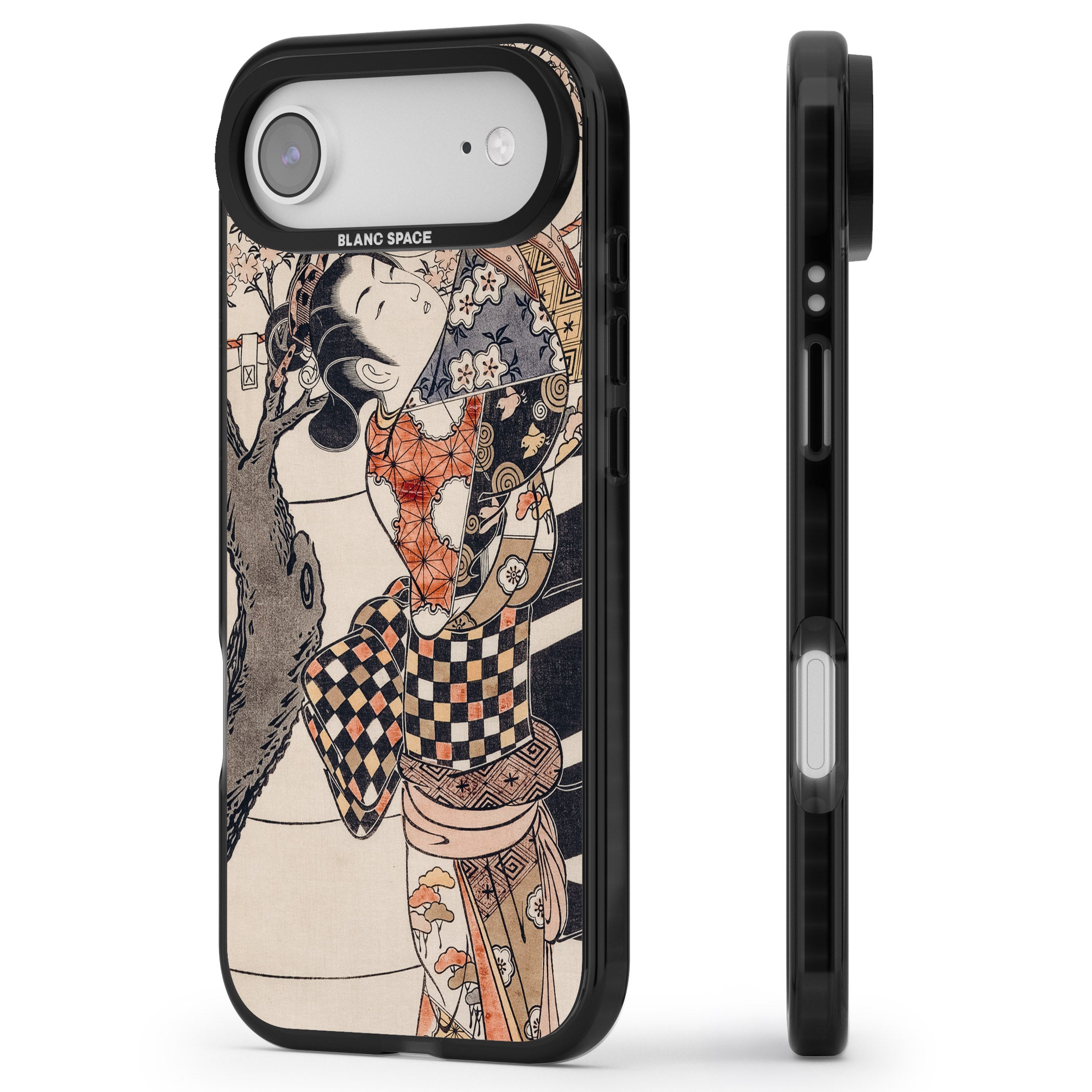 Vintage Japan iPhone 17 Air Impact Pro Black Phone Case Side Profile