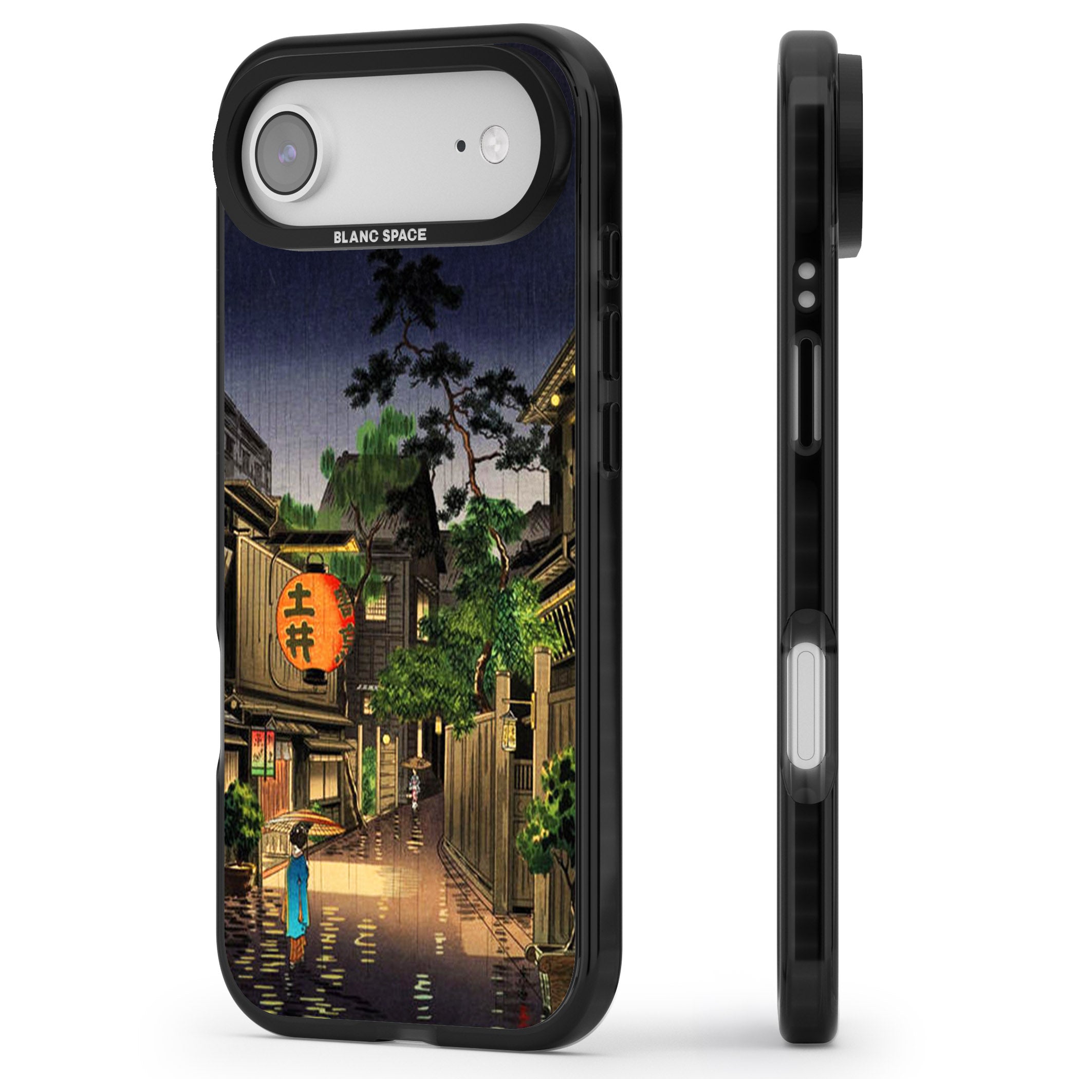 Evening In Ushigome iPhone 17 Air Impact Pro Black Phone Case Side Profile