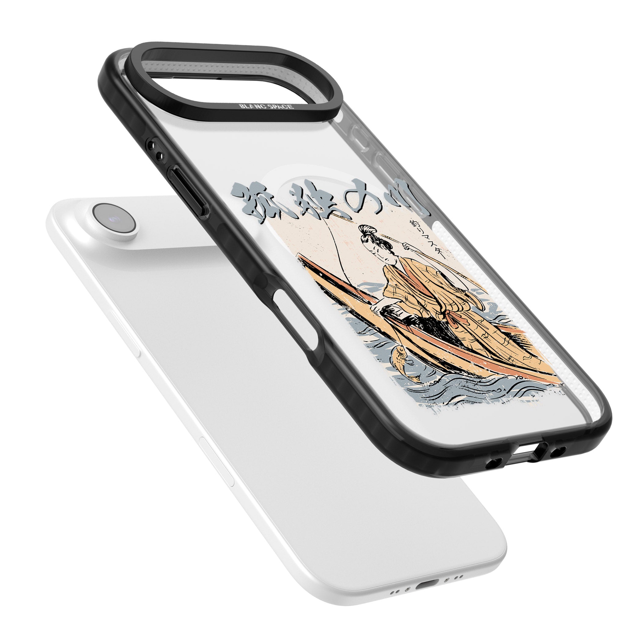 Japanese River iPhone 17 Air Impact Pro Black Phone Case Colours