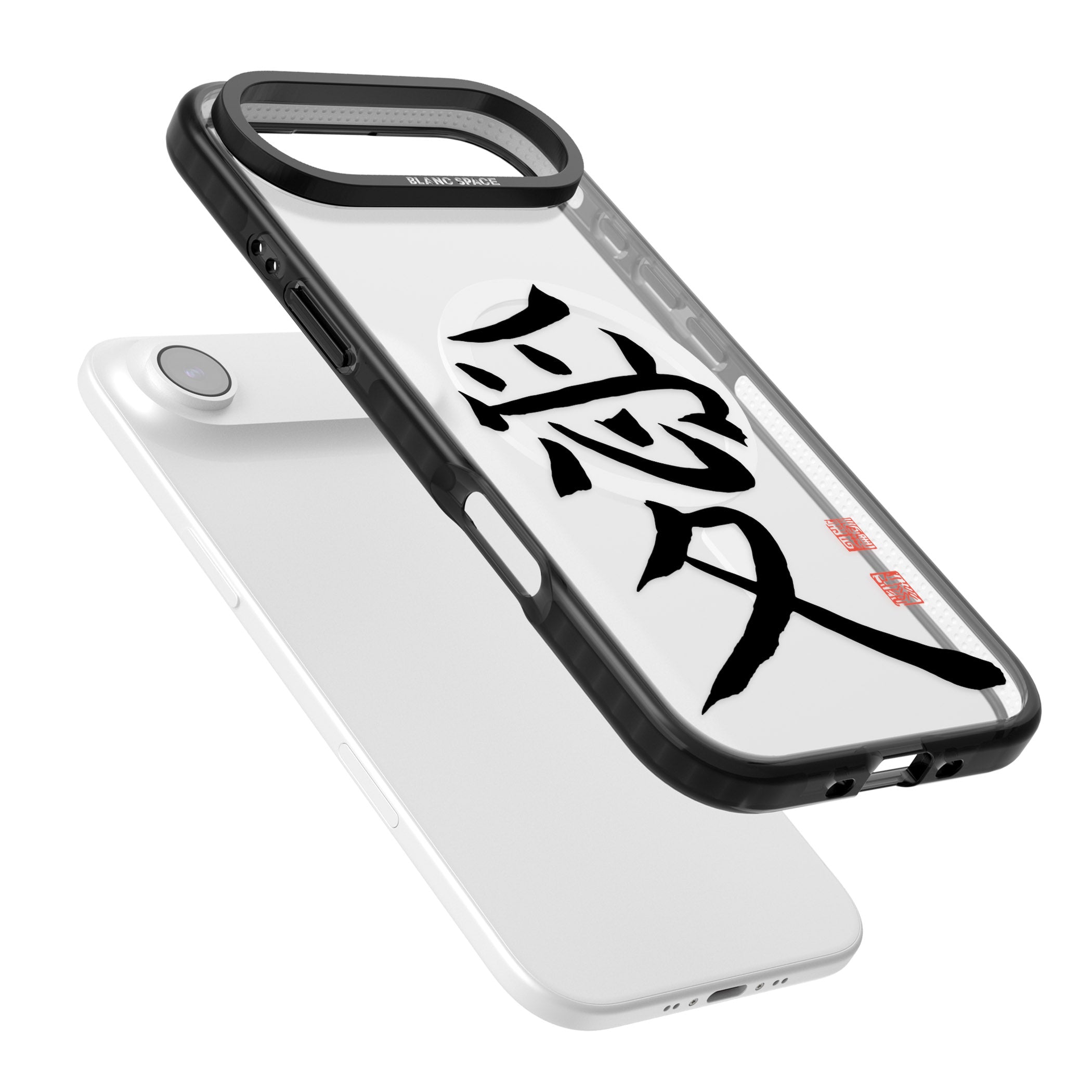 Japanese Kanji Love iPhone 17 Air Impact Pro Black Phone Case Colours