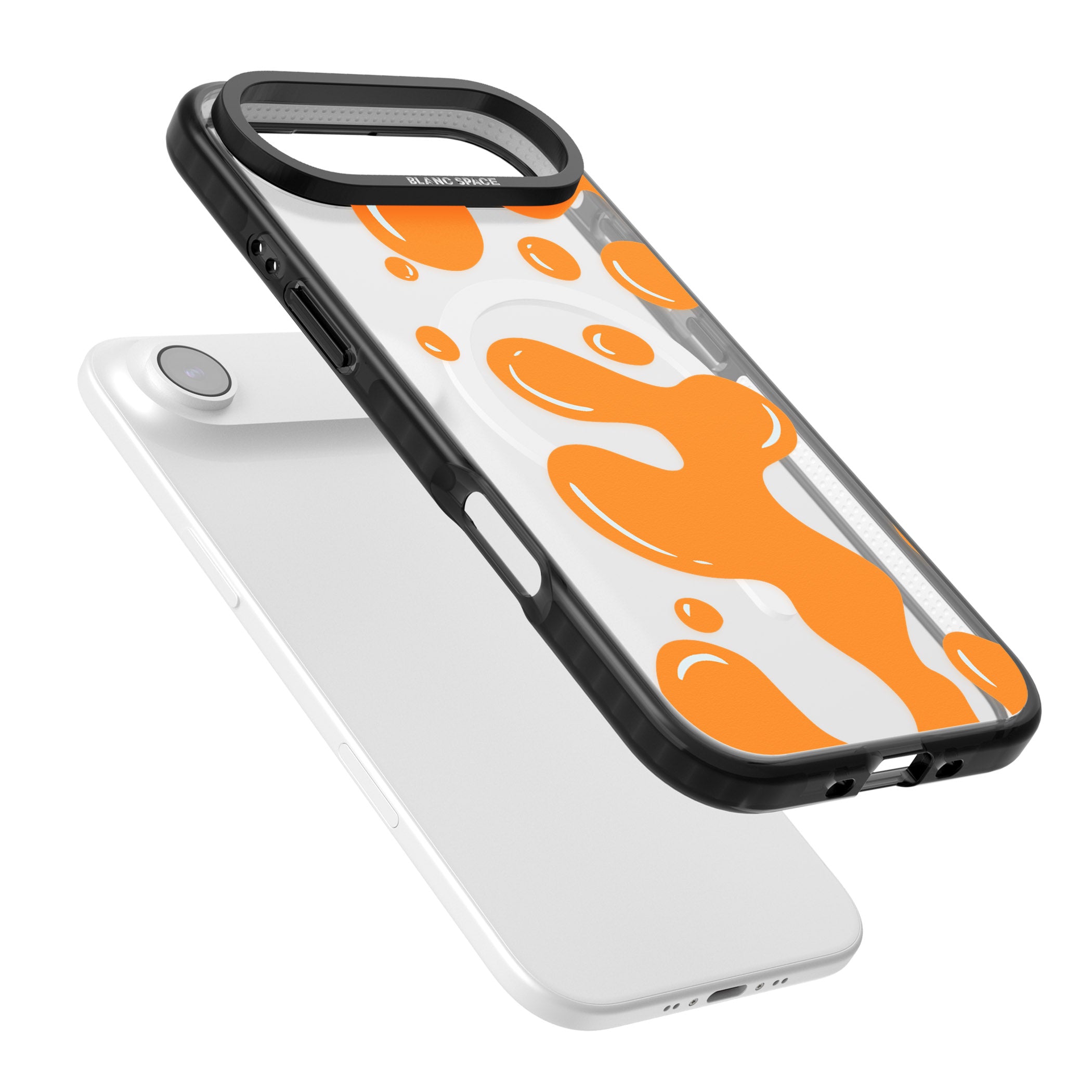 Orange Lava Lamp iPhone 17 Air Impact Pro Black Phone Case Colours