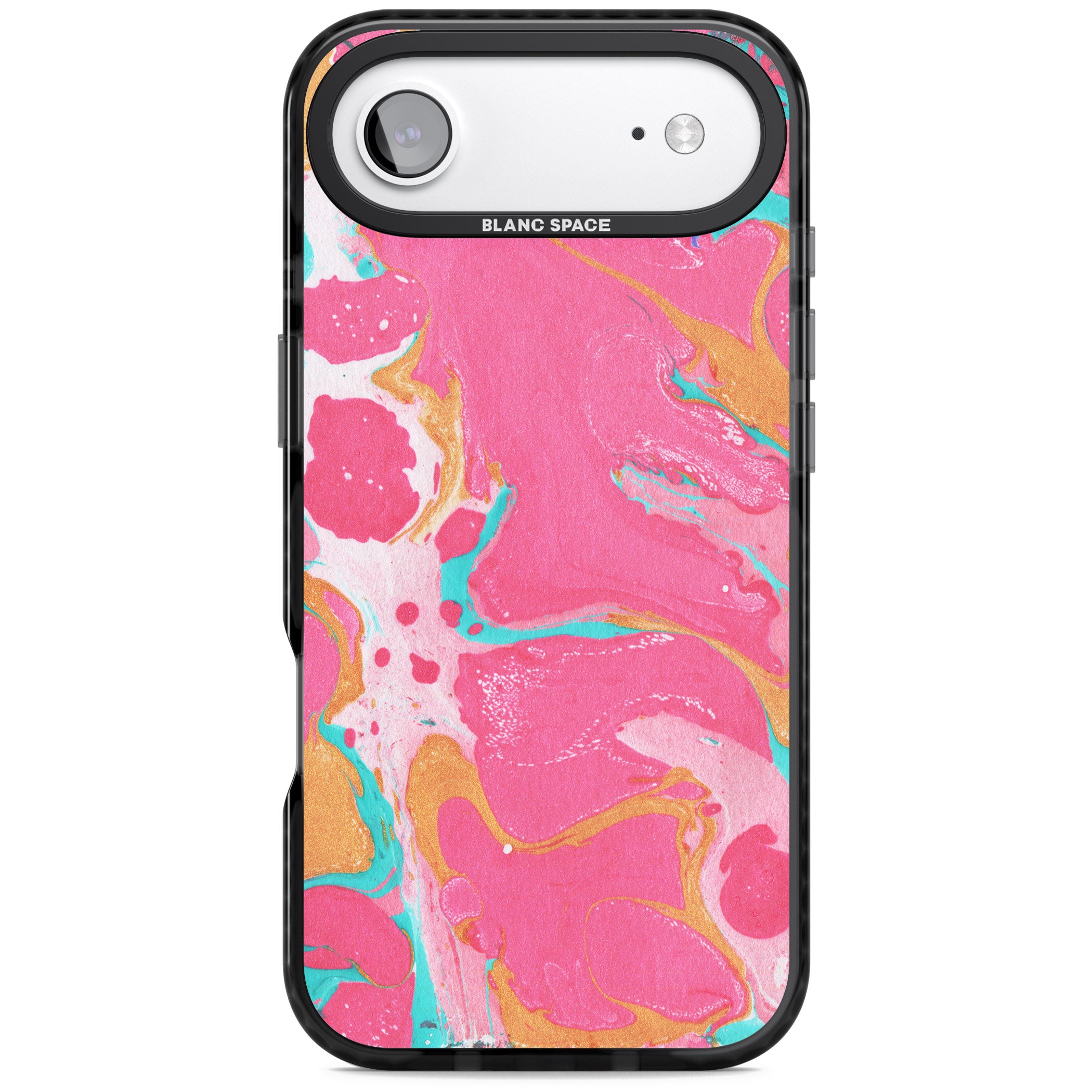 Vibrant Marbled Paper iPhone 17 Air Impact Pro Black Phone Case
