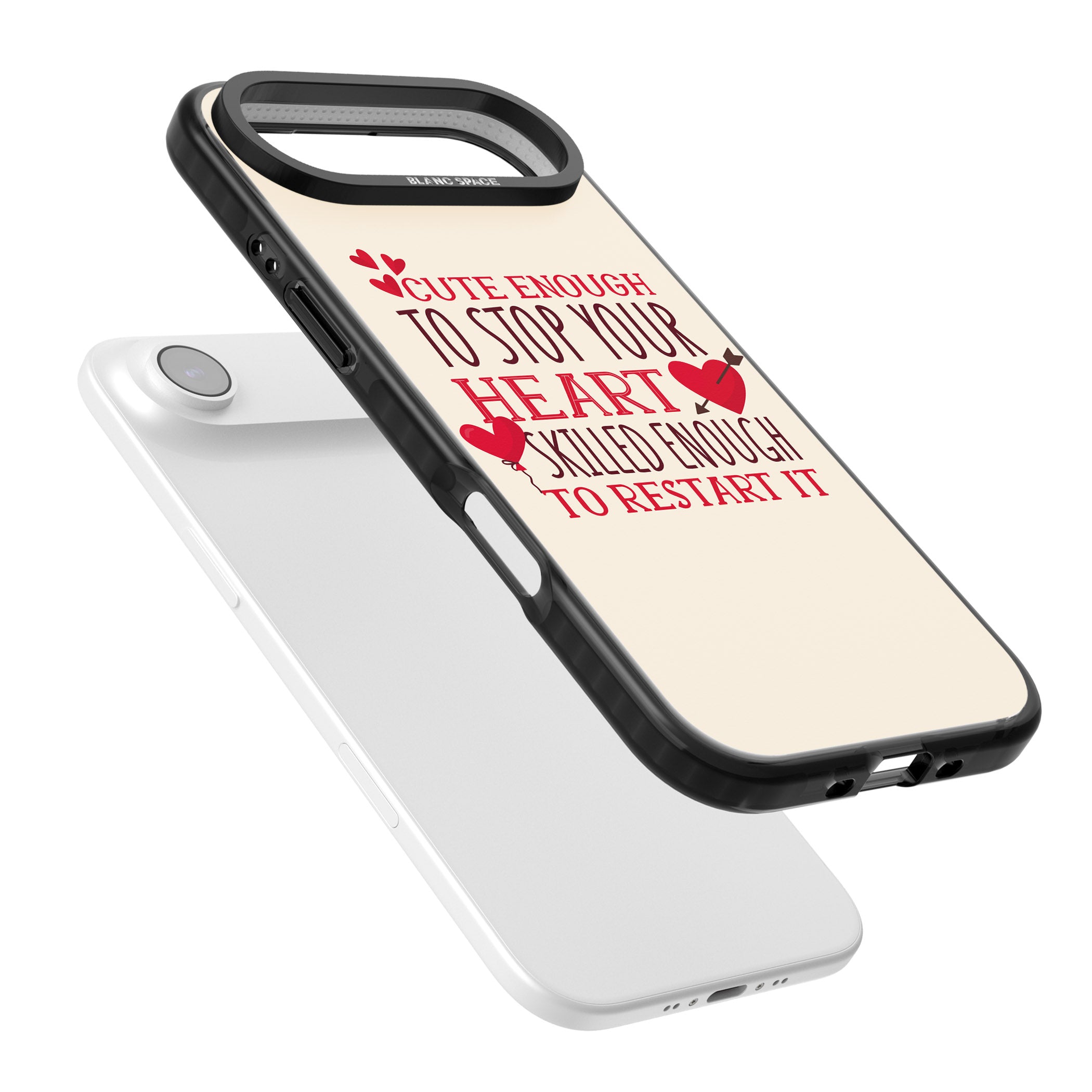 Cute Enough To Stop Your Heart iPhone 17 Air Impact Pro Black Phone Case Colours