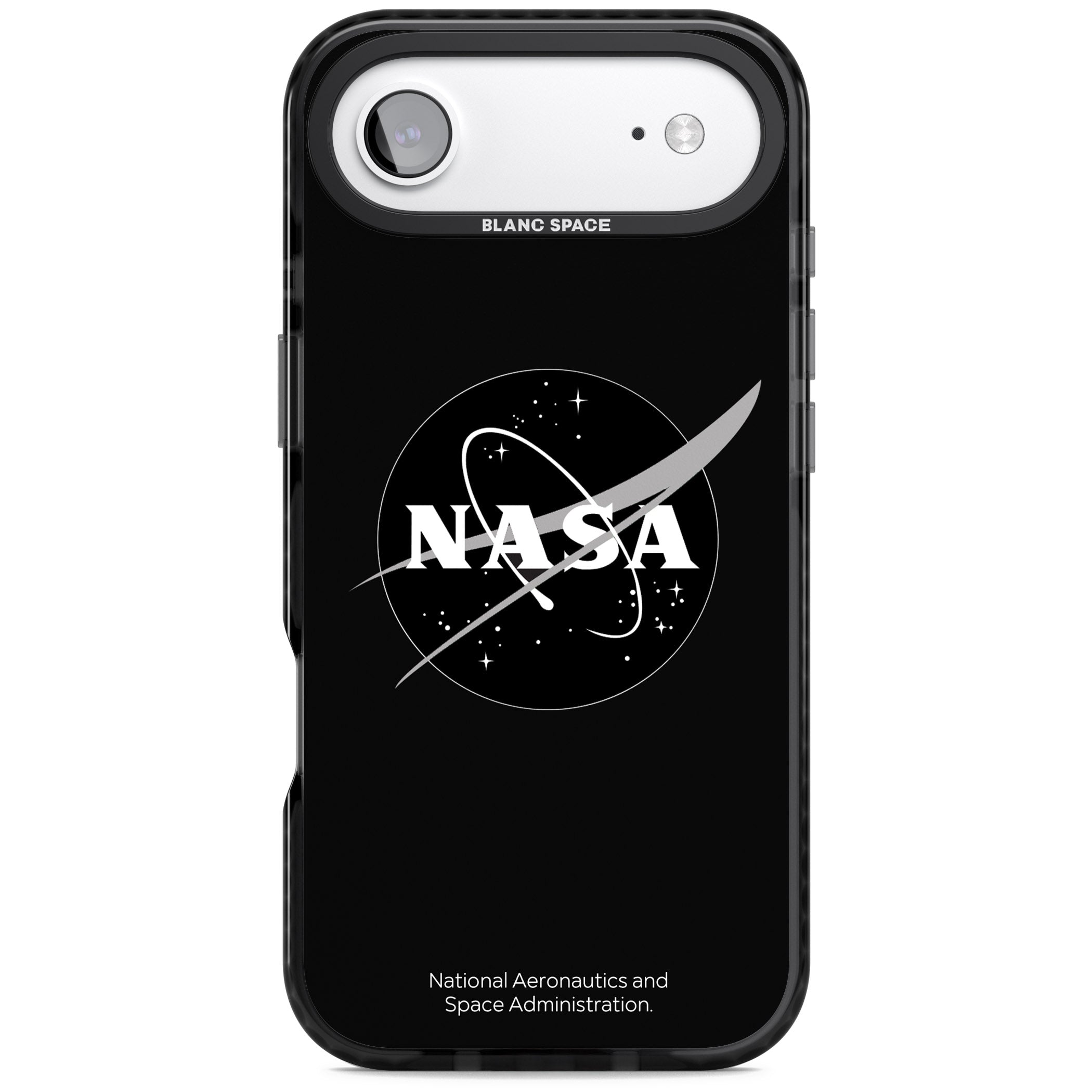 Dark Nasa Meatball iPhone 17 Air Impact Pro Black Phone Case