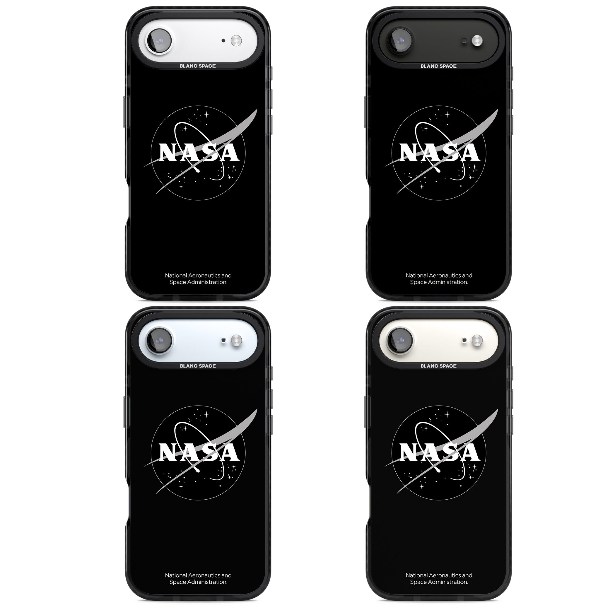 Dark Nasa Meatball iPhone 17 Air Impact Pro Black Phone Case APT Impact Protection