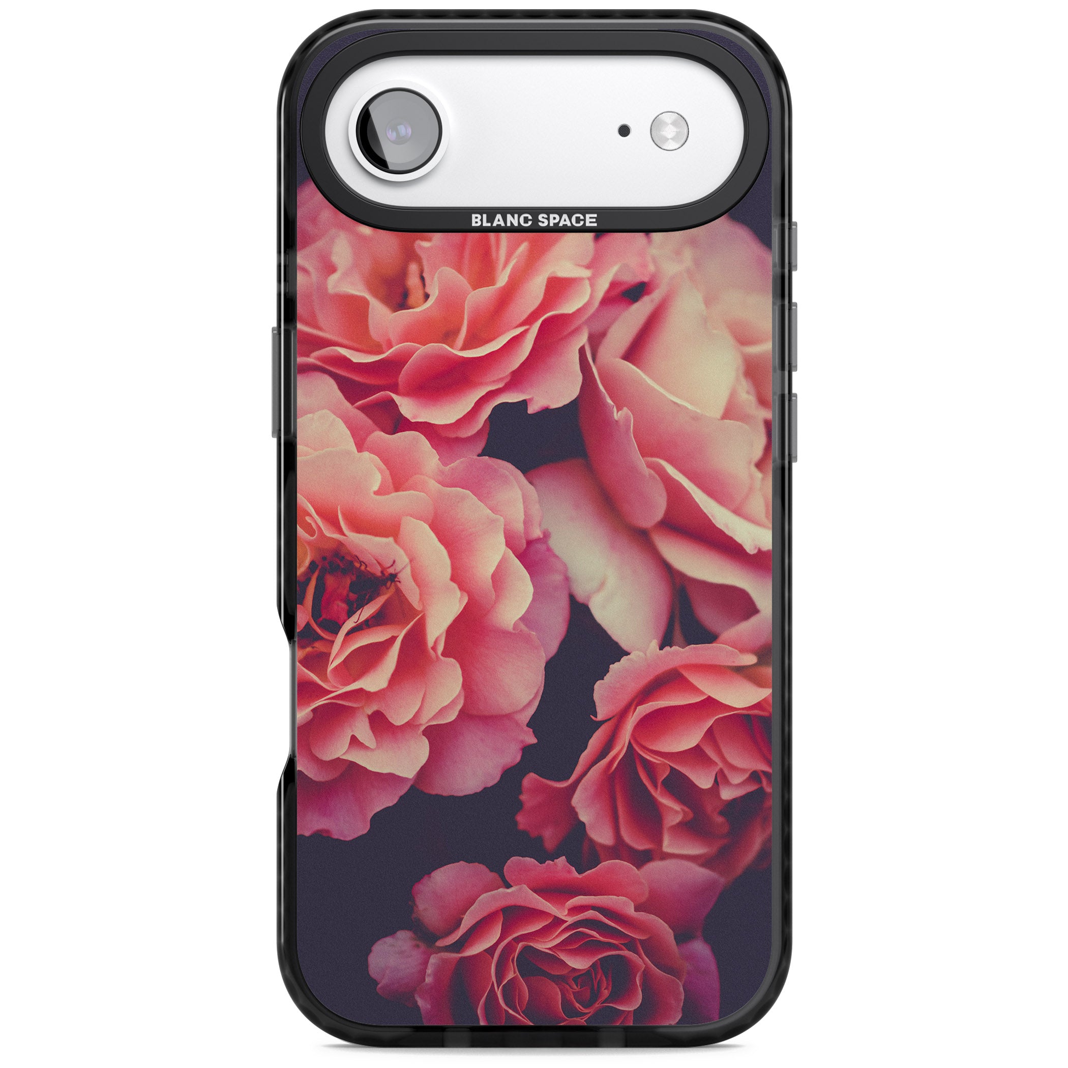 Midnight Rose Bloom iPhone 17 Air Impact Pro Black Phone Case