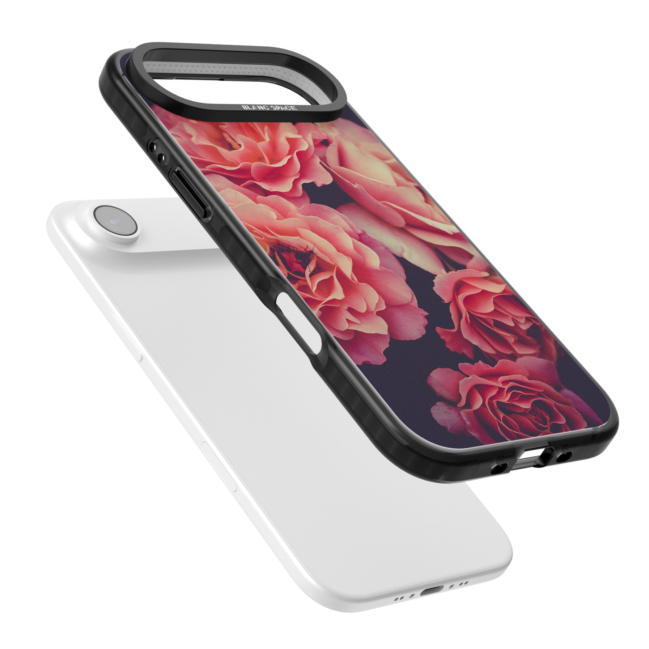 Midnight Rose Bloom iPhone 17 Air Impact Pro Black Phone Case Colours