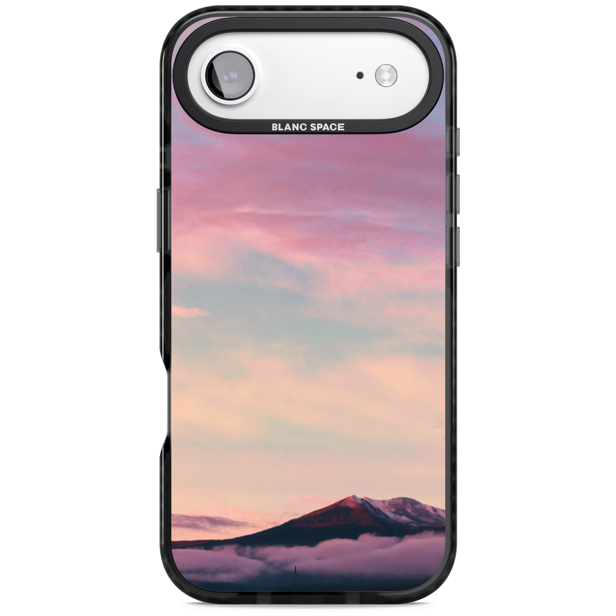 Pastel Mountain Sunset iPhone 17 Air Impact Pro Black Phone Case
