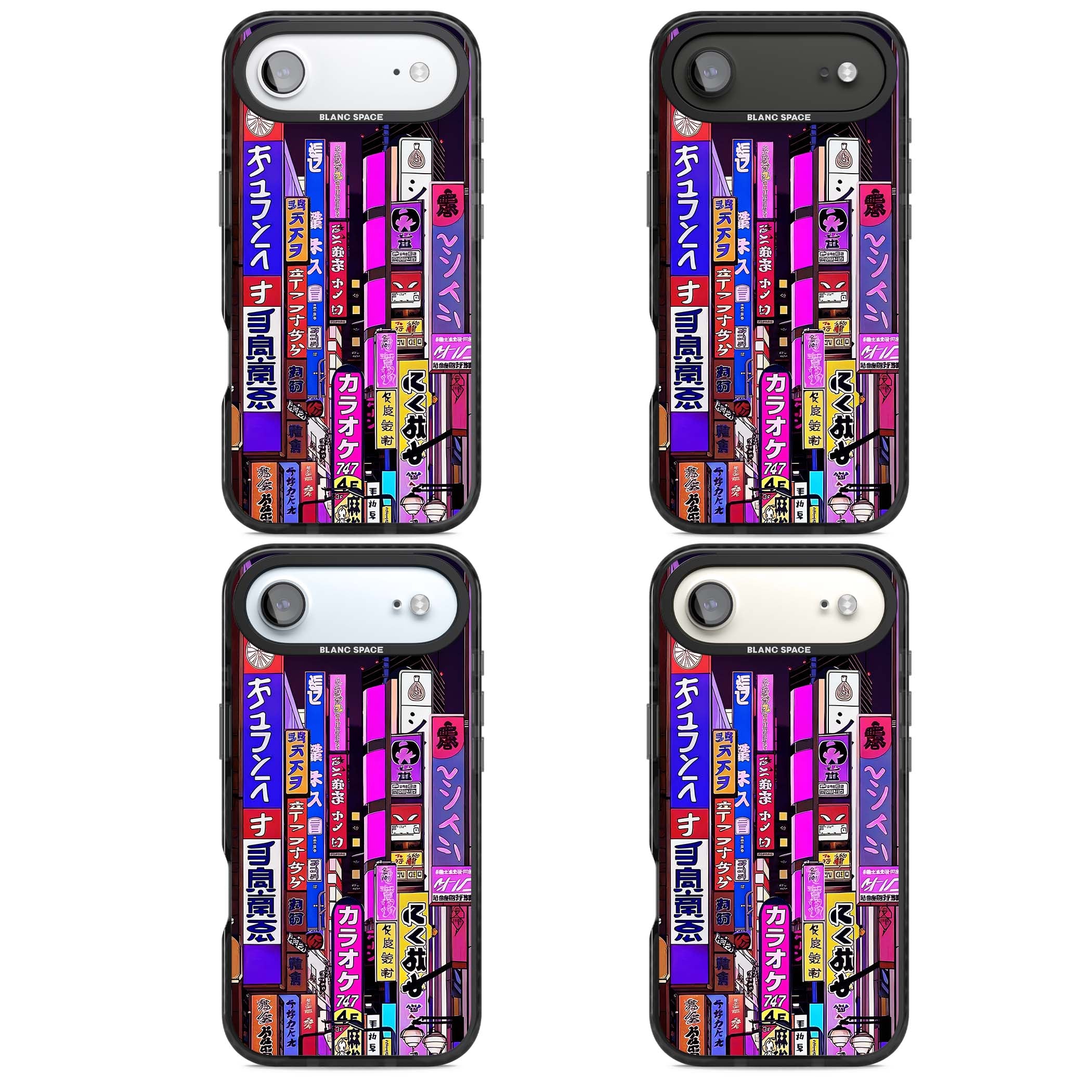 NEON NIGHT anime iPhone case | Black Impact Magsafe case for iPhone Air