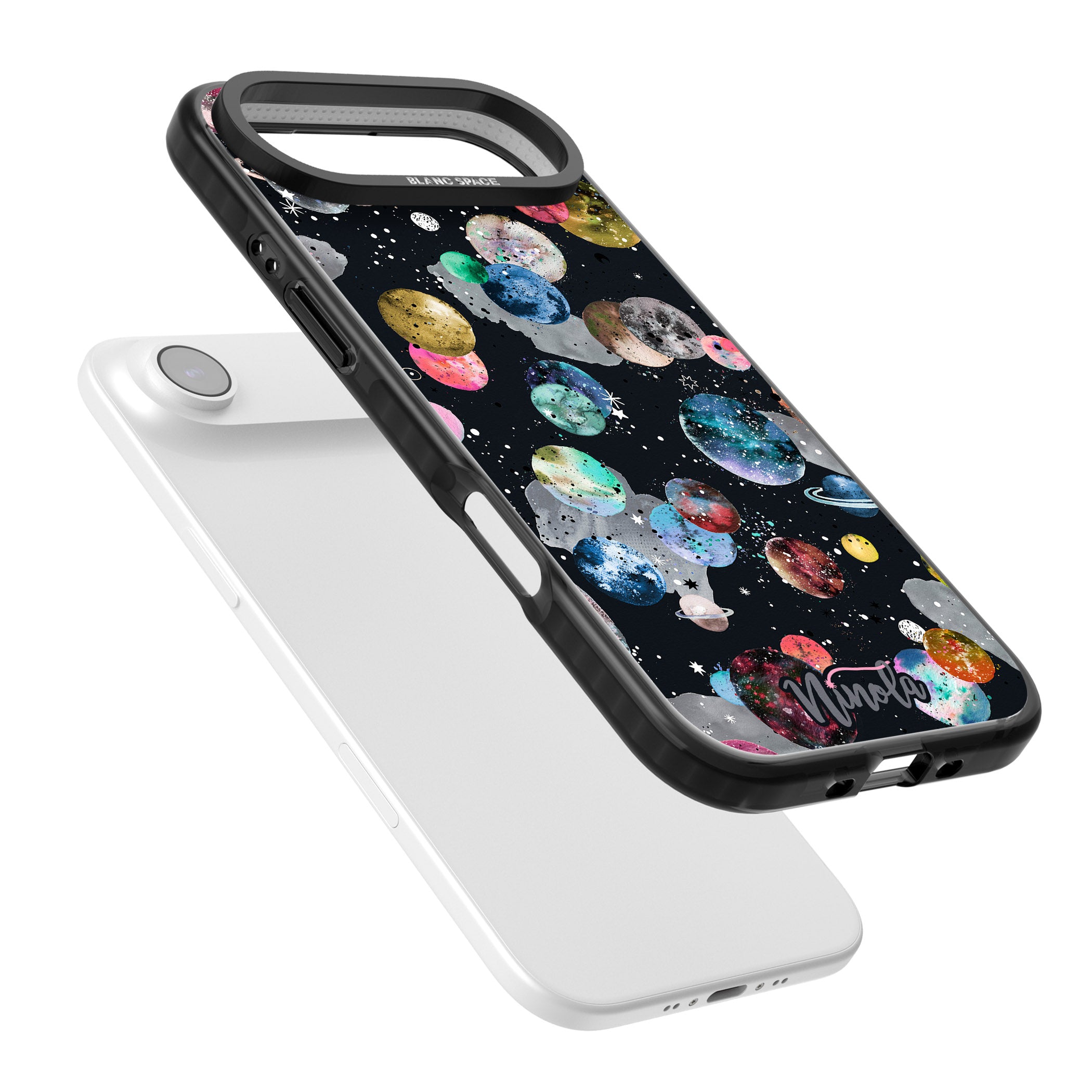 Cosmic Galaxy iPhone 17 Air Impact Pro Black Phone Case Colours