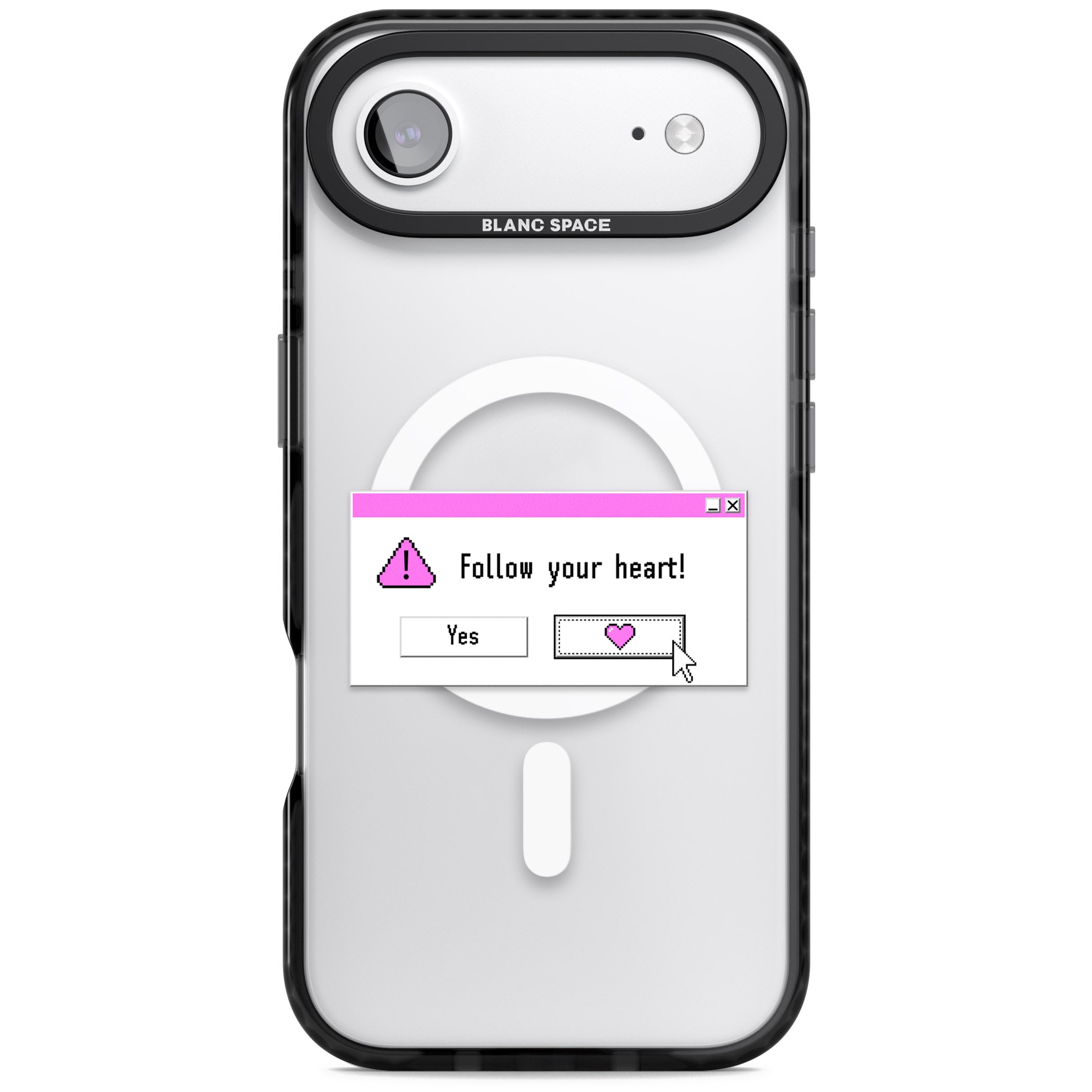 Follow Your Heart.Exe iPhone 17 Air Impact Pro Black Phone Case