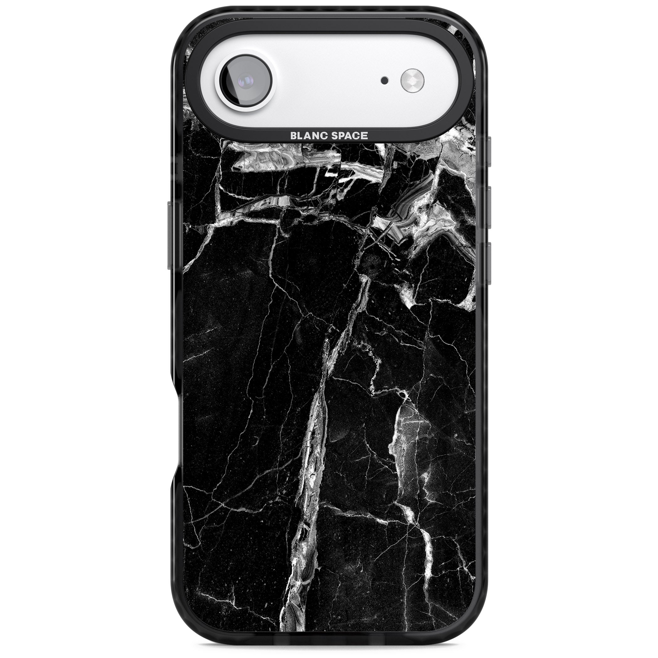 Black Onyx Marble iPhone 17 Air Impact Pro Black Phone Case