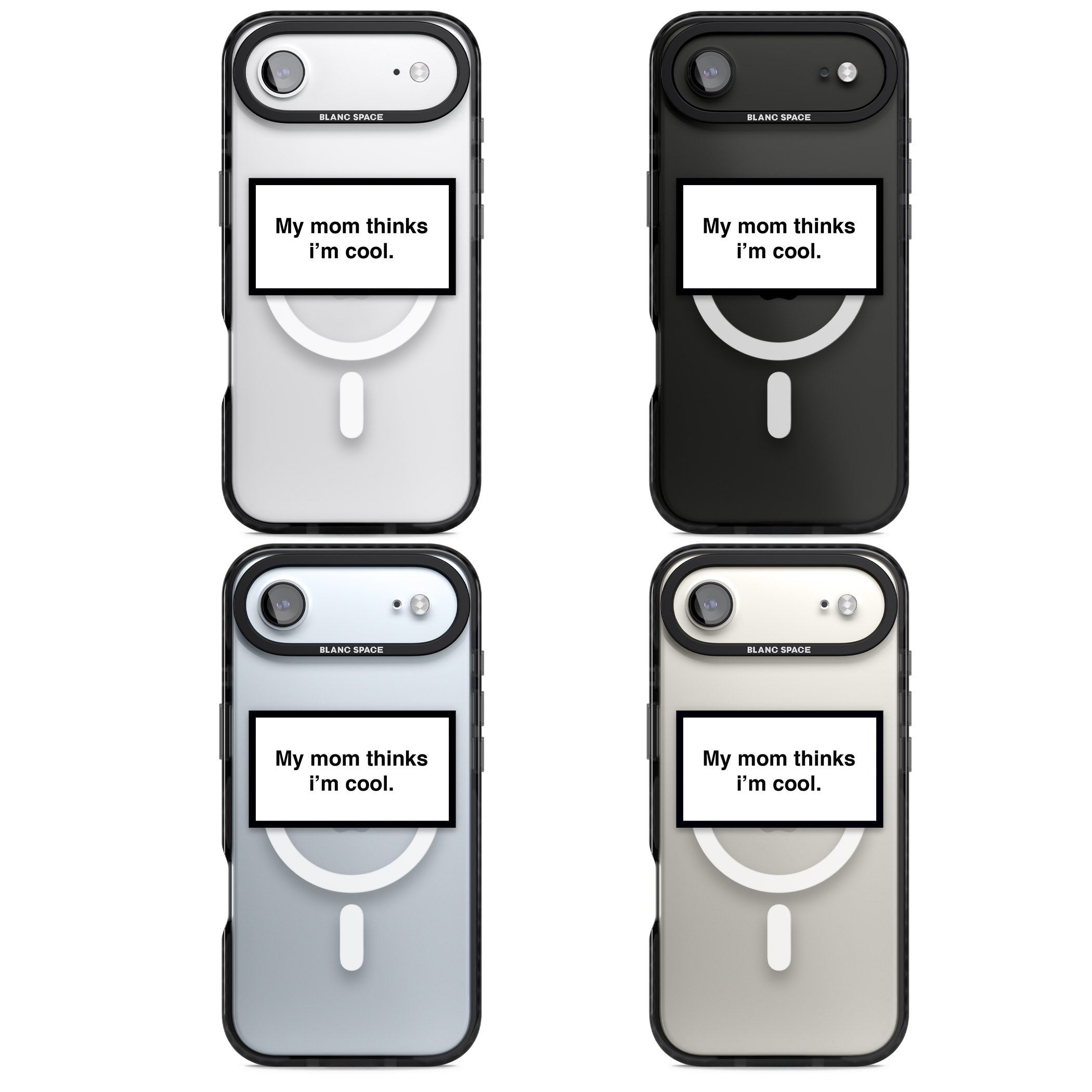 My Mom Thinks I'M Cool iPhone 17 Air Impact Pro Black Phone Case APT Impact Protection