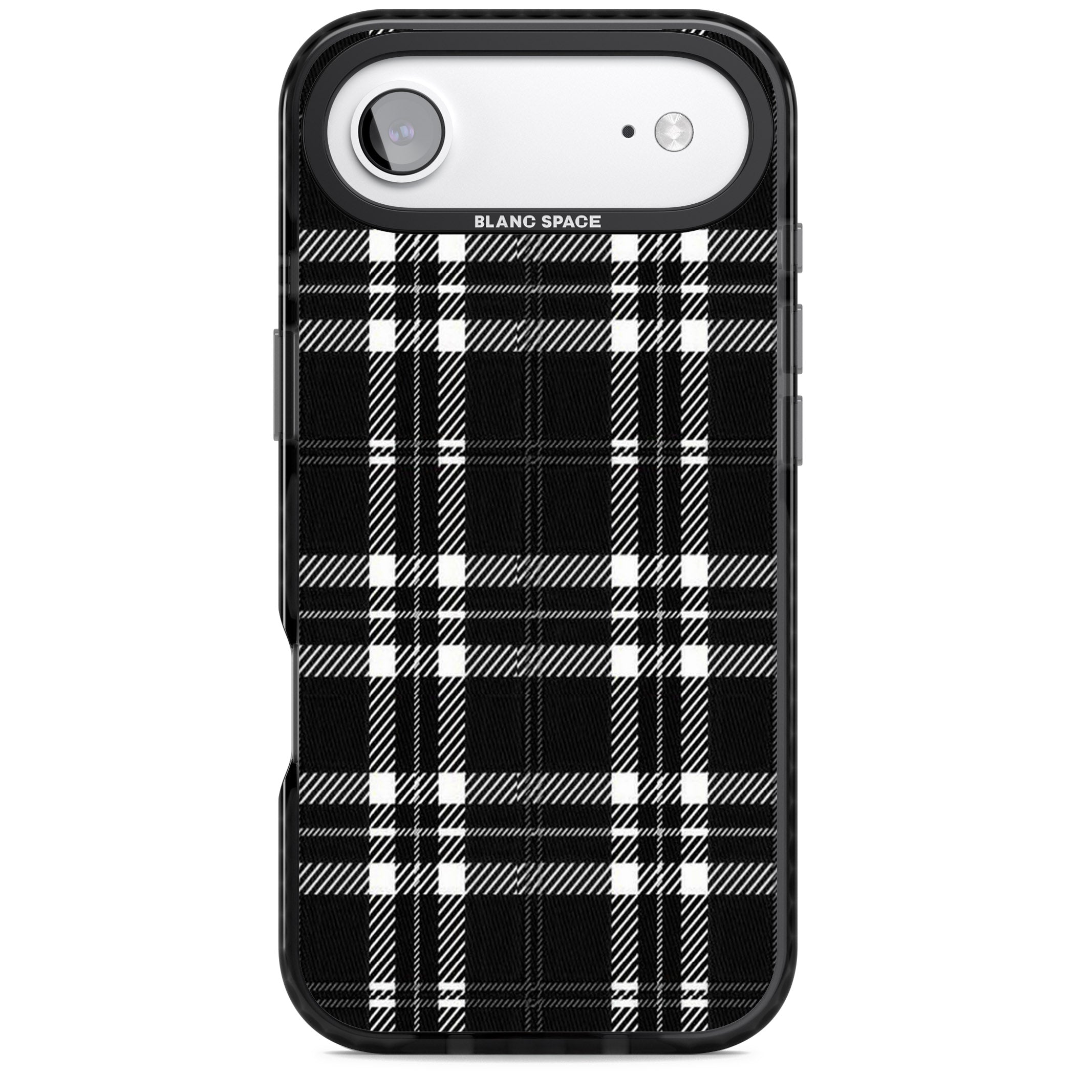 Divine Black Plaid iPhone 17 Air Impact Pro Black Phone Case
