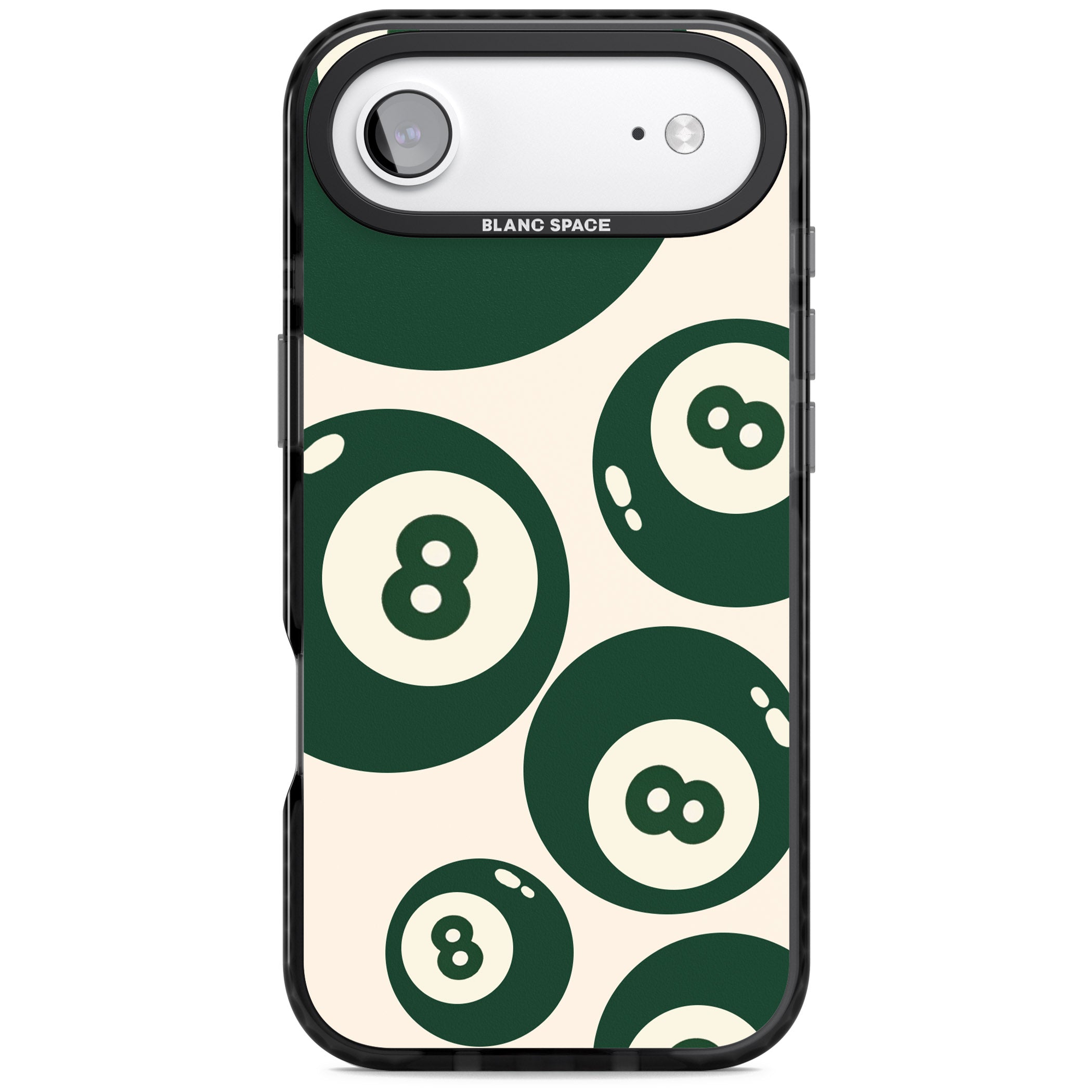 Green Eight Balls iPhone 17 Air Impact Pro Black Phone Case