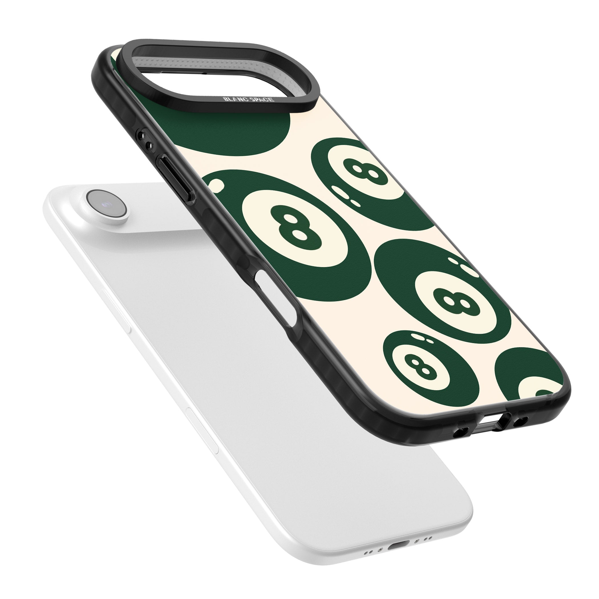 Green Eight Balls iPhone 17 Air Impact Pro Black Phone Case Colours