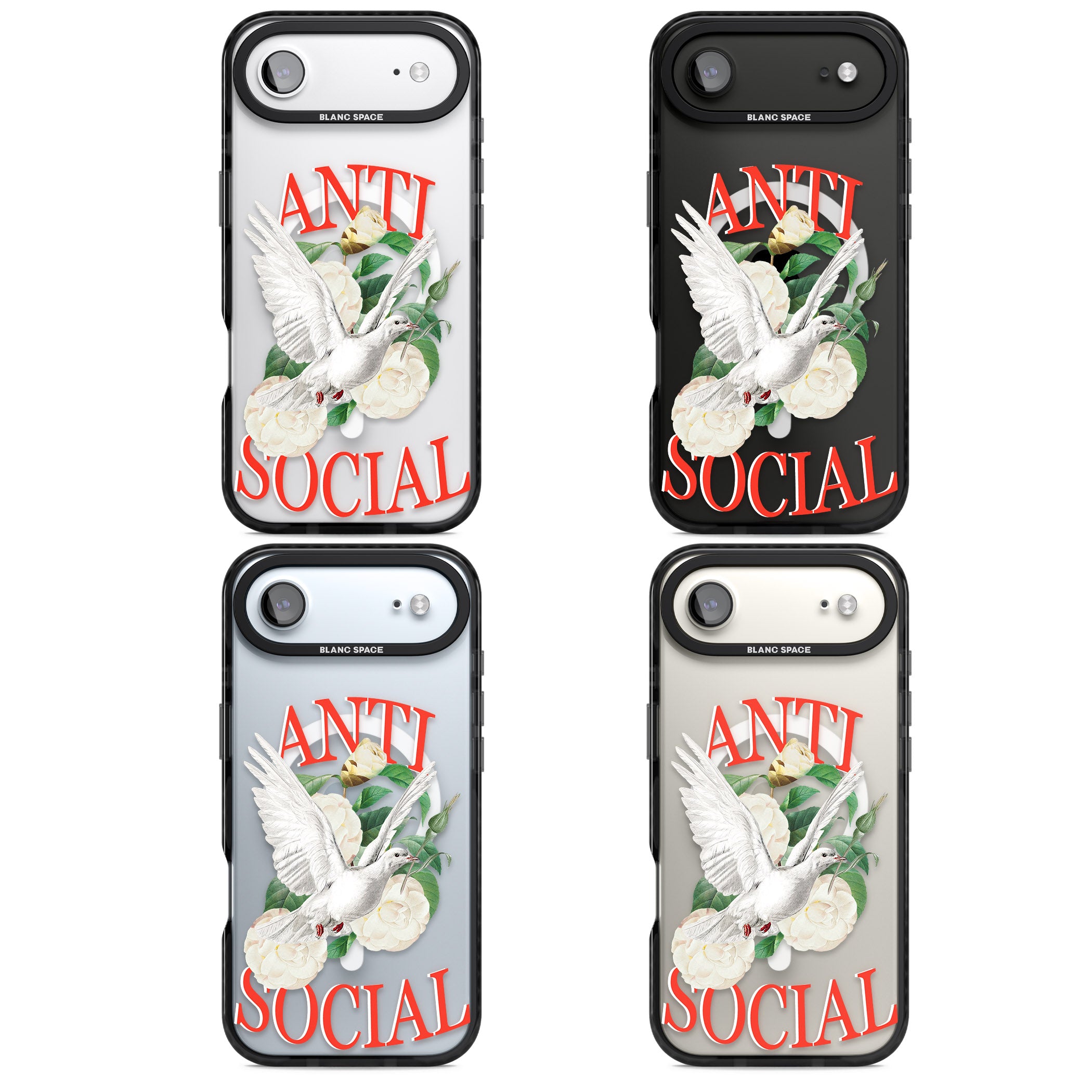 Anti Social iPhone 17 Air Impact Pro Black Phone Case APT Impact Protection