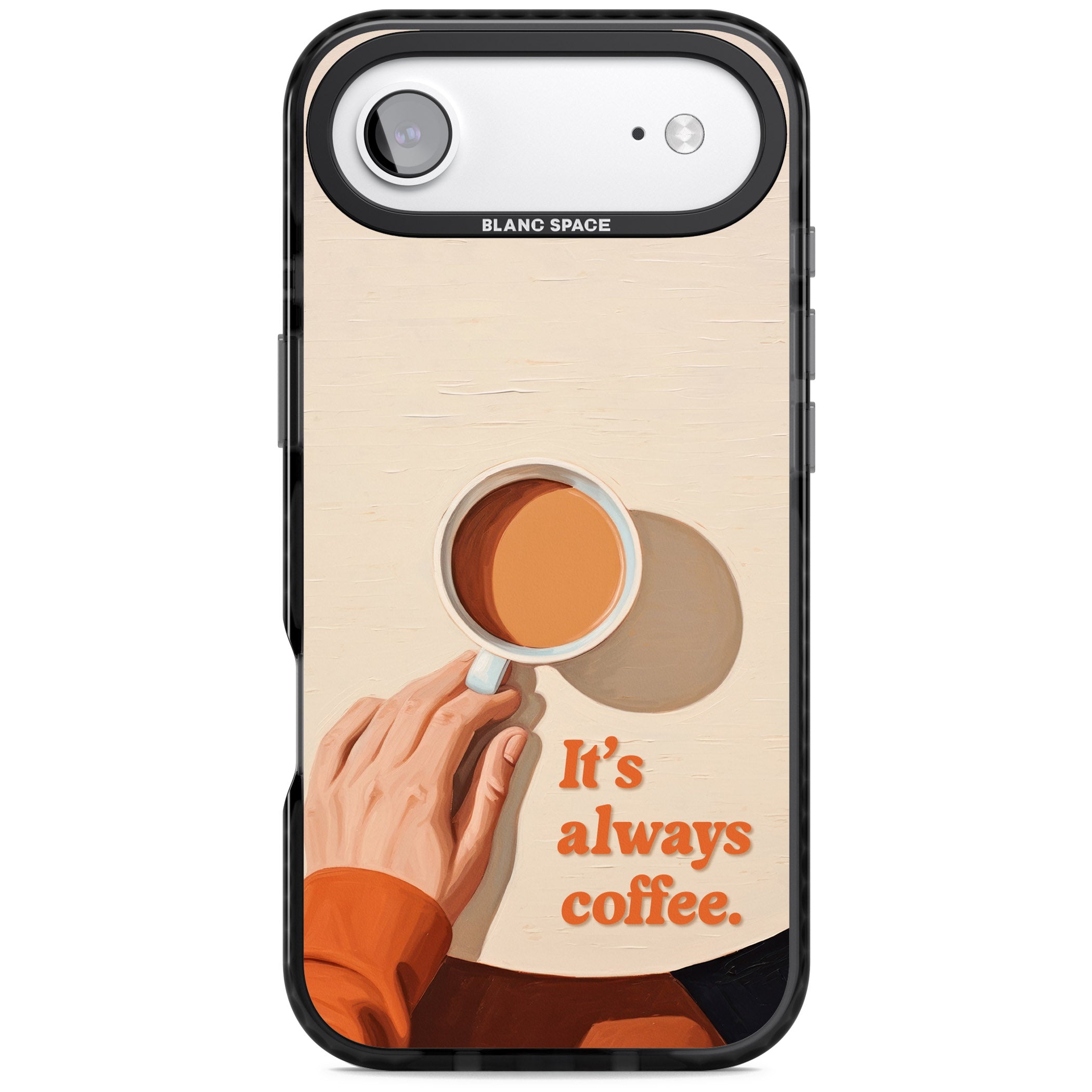 Its Always Coffee iPhone 17 Air Impact Pro Black Phone Case