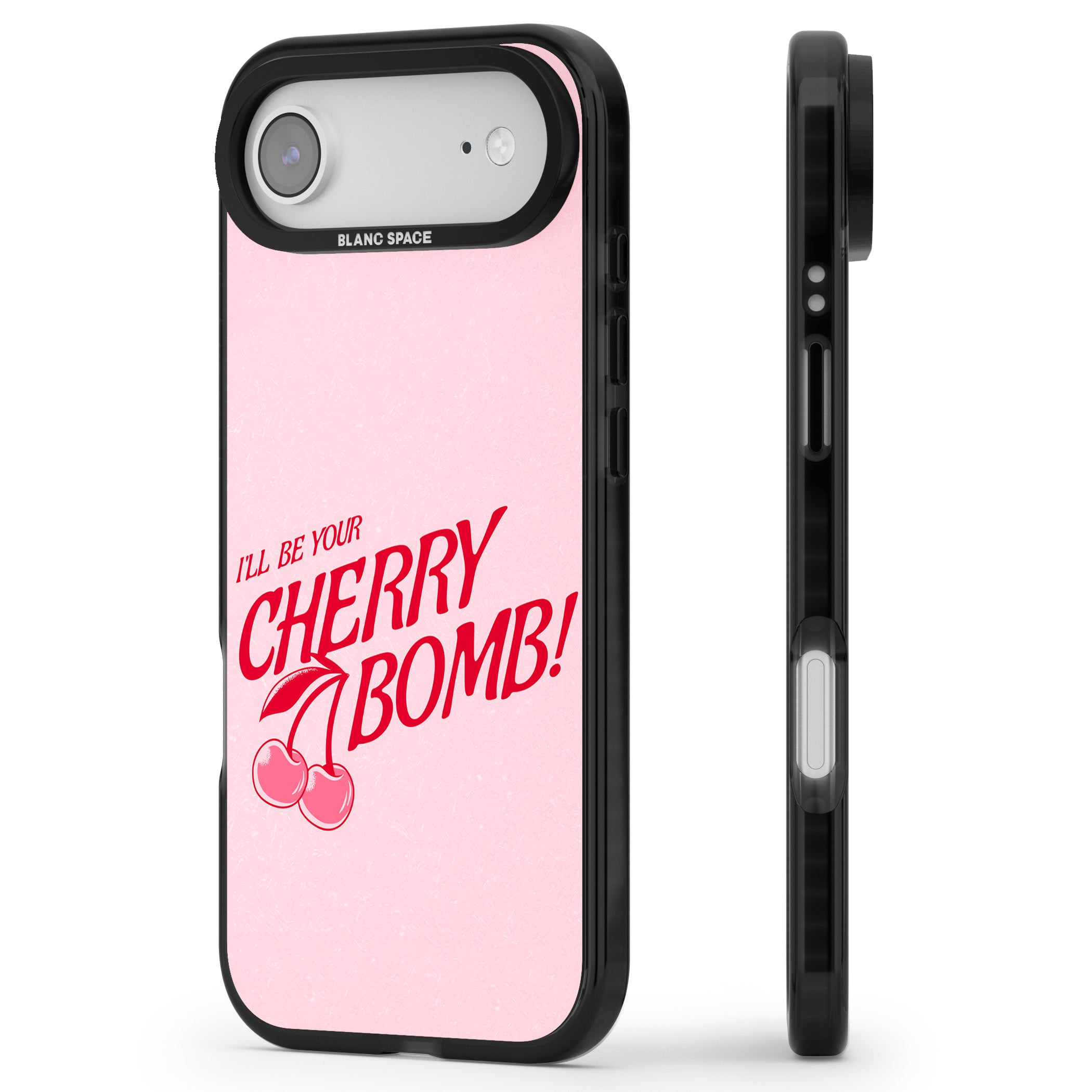 Your Cherry Bomb iPhone 17 Air Impact Pro Black Phone Case Side Profile