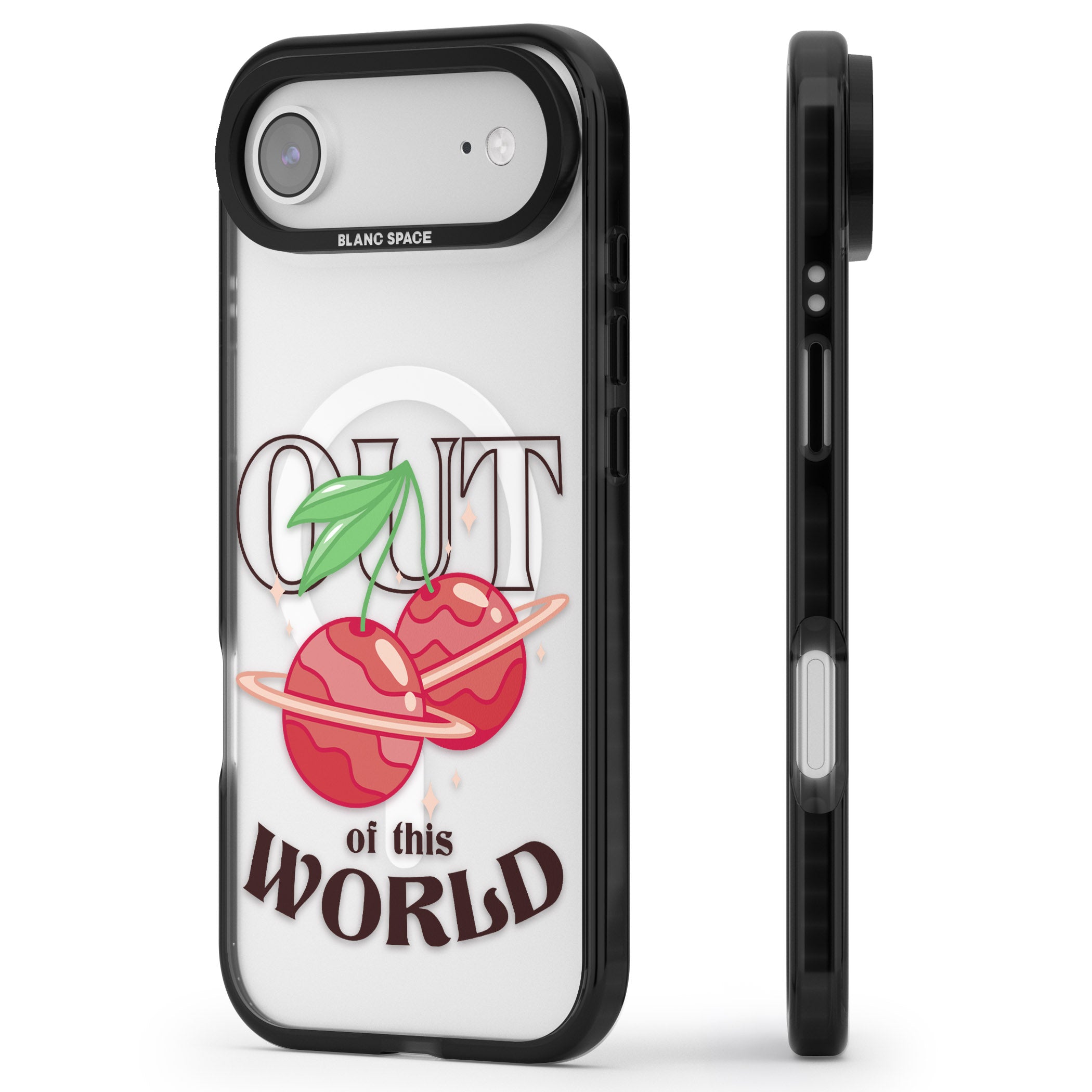 Out Of This World iPhone 17 Air Impact Pro Black Phone Case Side Profile