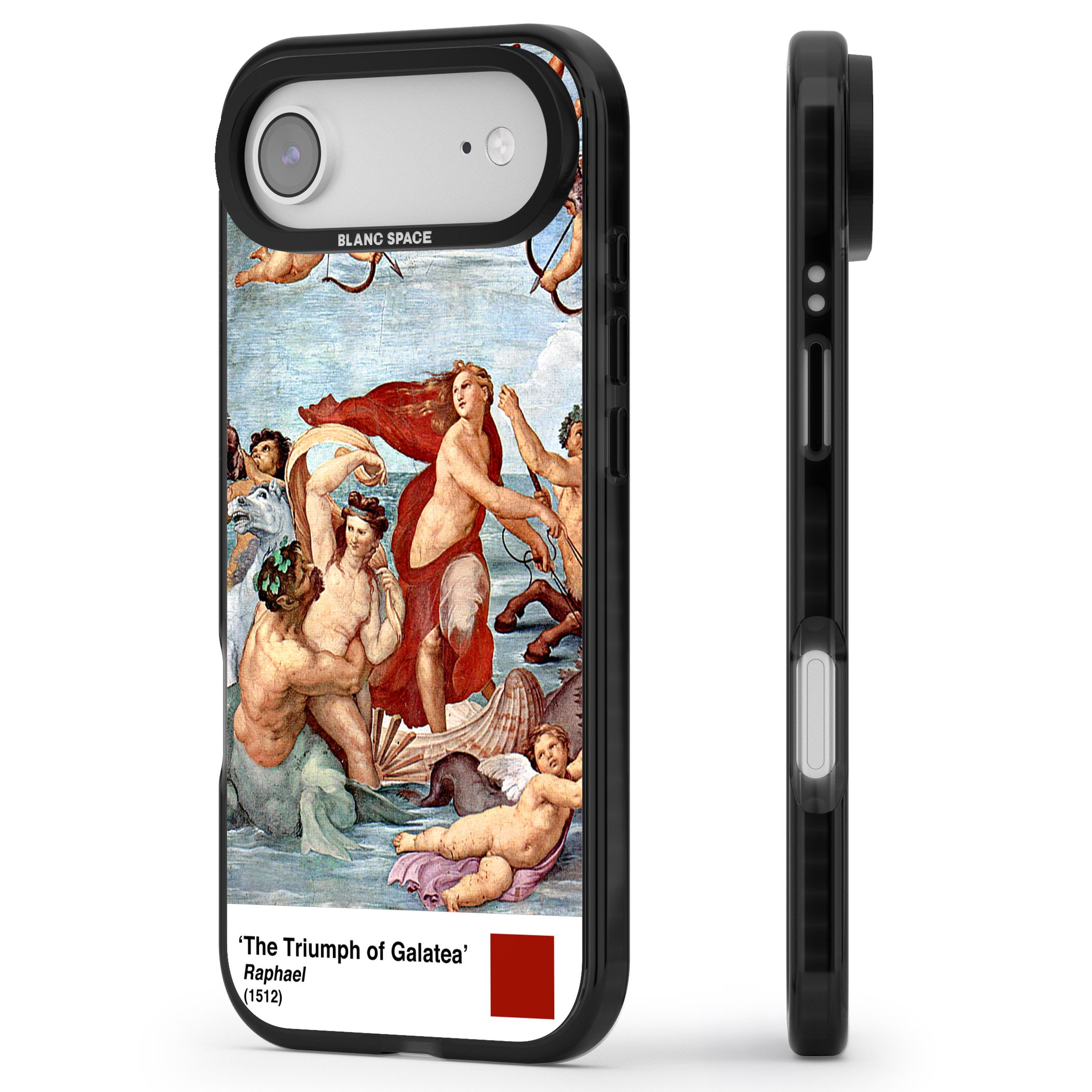 The Triumph Of Galatea iPhone 17 Air Impact Pro Black Phone Case Side Profile