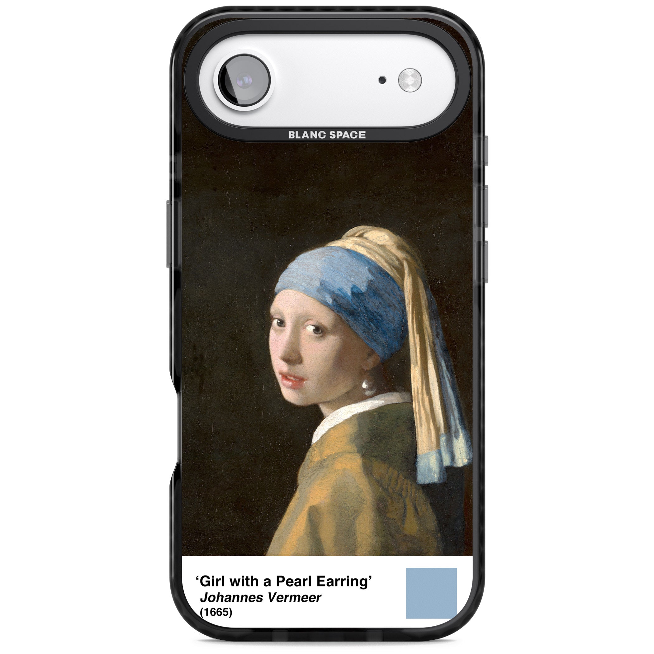 Girl With A Pearl Earring iPhone 17 Air Impact Pro Black Phone Case