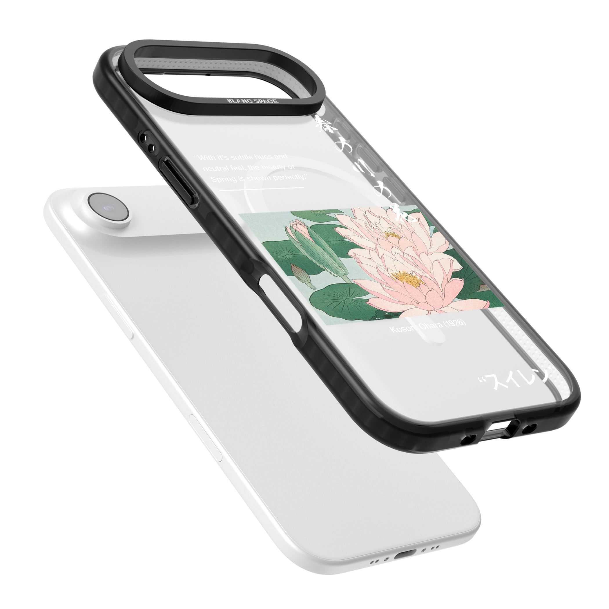 Water Lily iPhone 17 Air Impact Pro Black Phone Case Colours