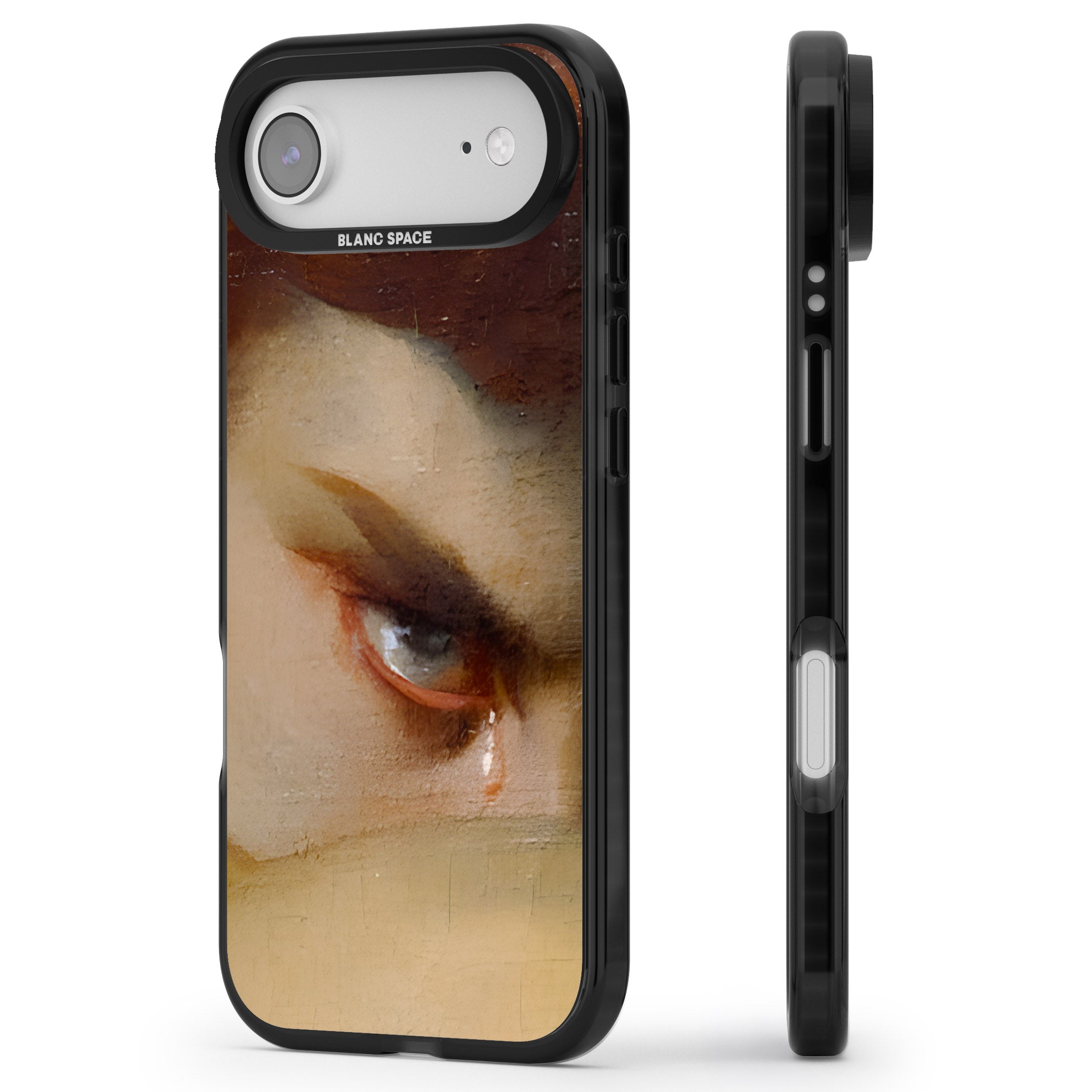 Fallen Angel iPhone 17 Air Impact Pro Black Phone Case Side Profile
