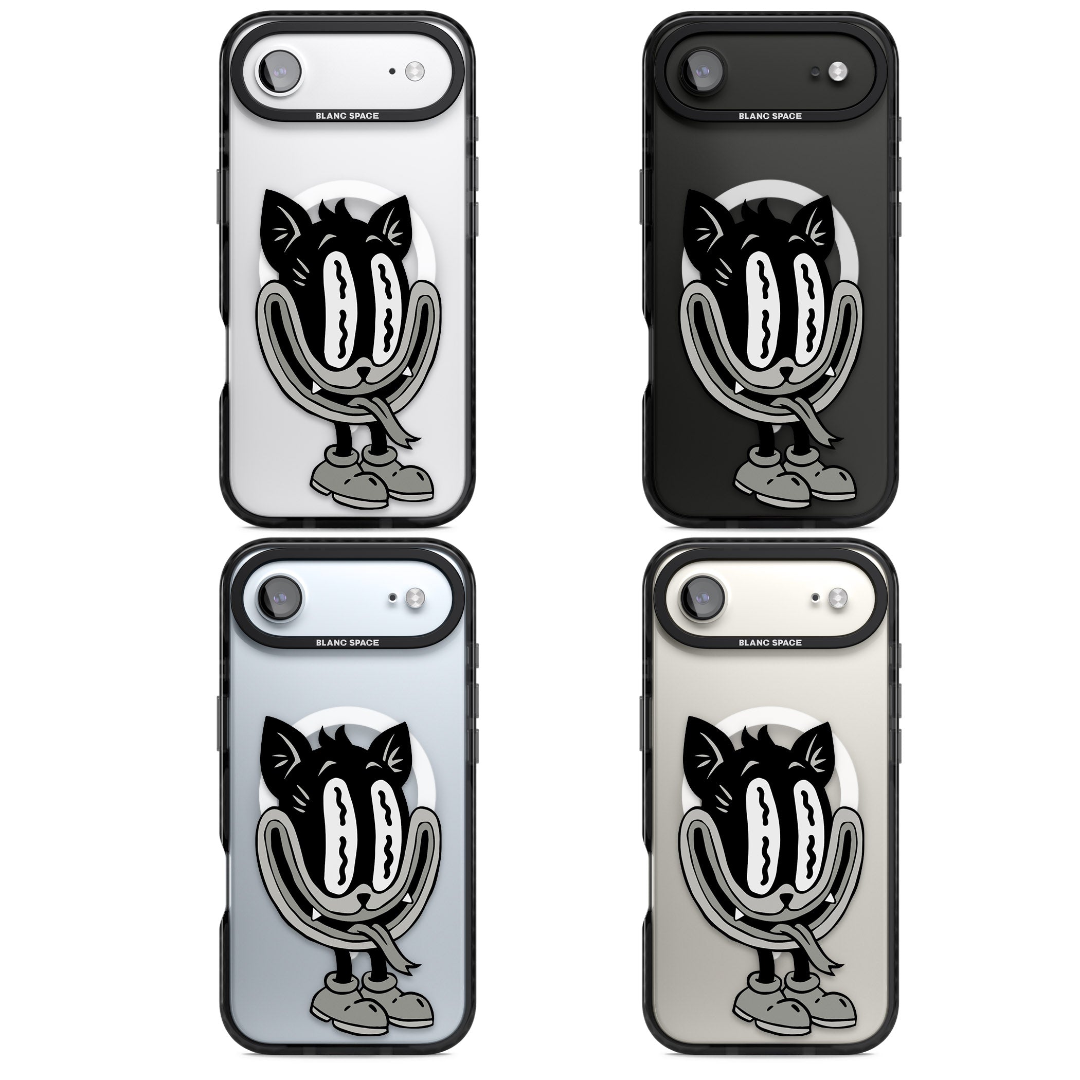 Faded Feline iPhone 17 Air Impact Pro Black Phone Case APT Impact Protection