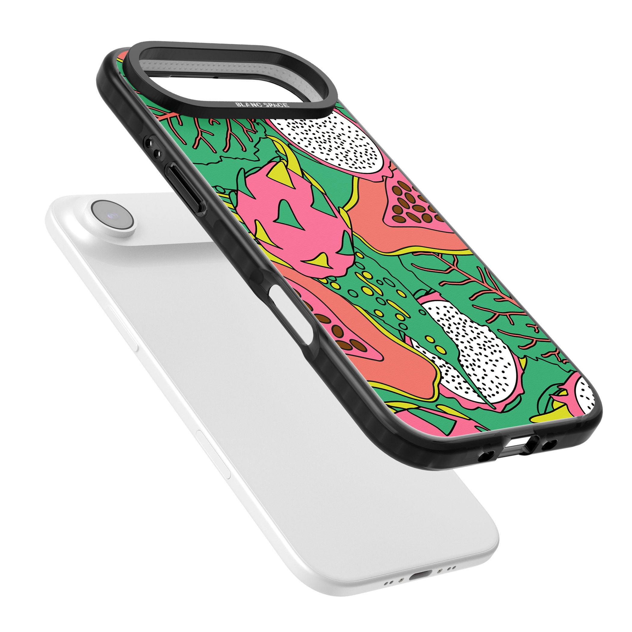 Psychedelic Salad iPhone 17 Air Impact Pro Black Phone Case Colours