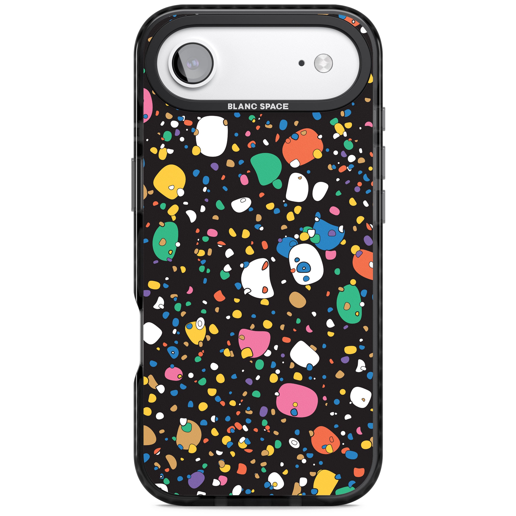 Colourful Confetti Pebbles (Black) iPhone 17 Air Impact Pro Black Phone Case
