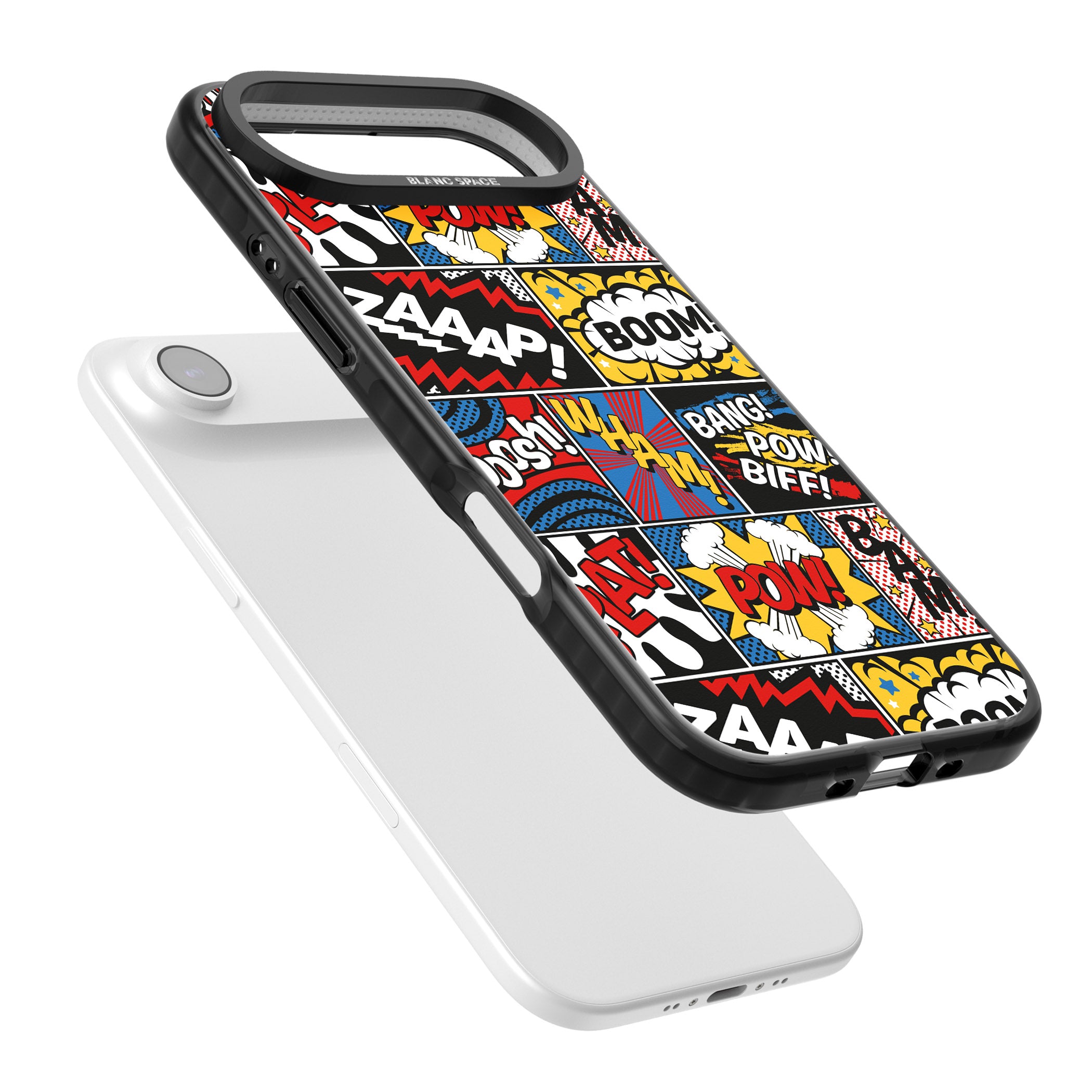 Onomatopoeia iPhone 17 Air Impact Pro Black Phone Case Colours