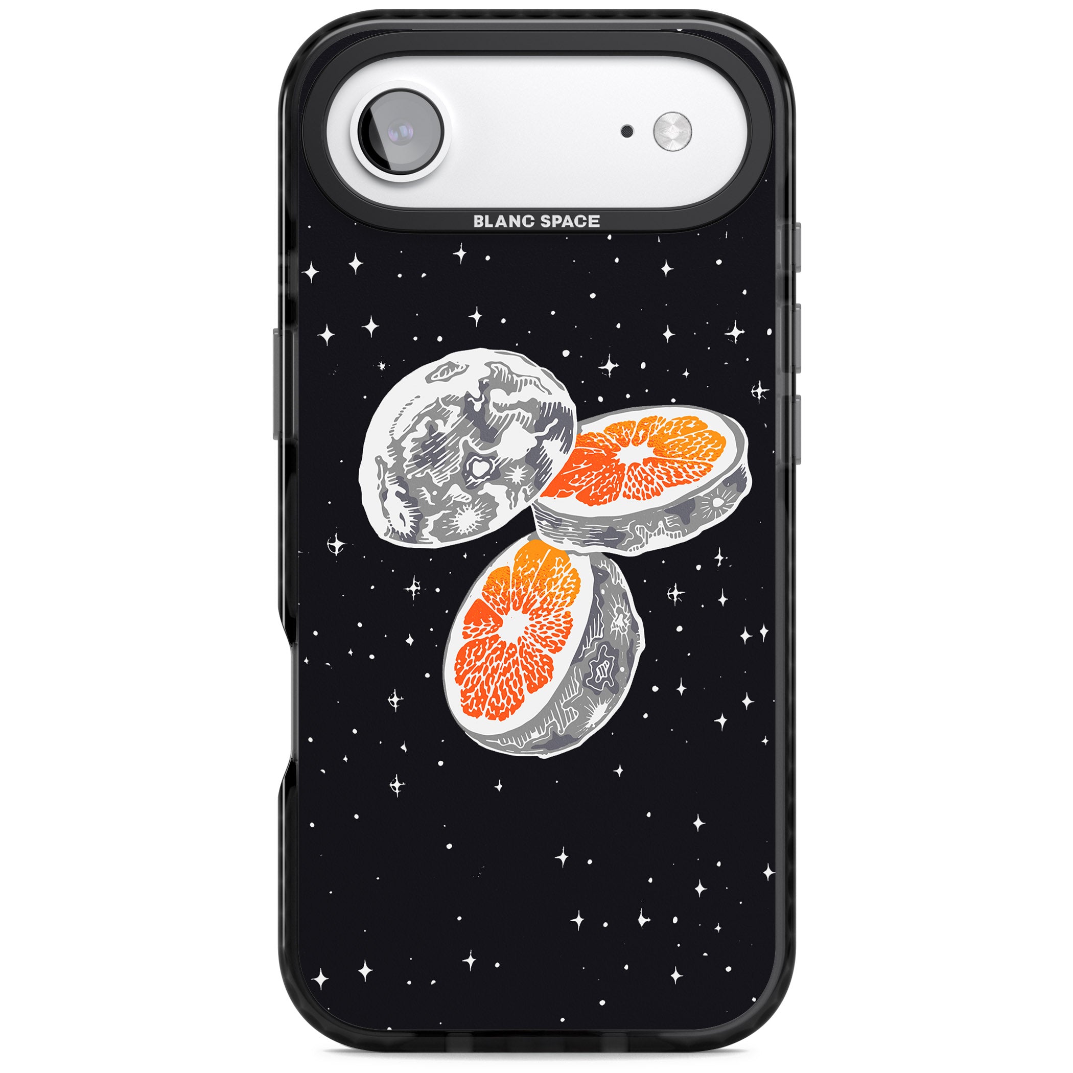 Blood Orange Moon iPhone 17 Air Impact Pro Black Phone Case