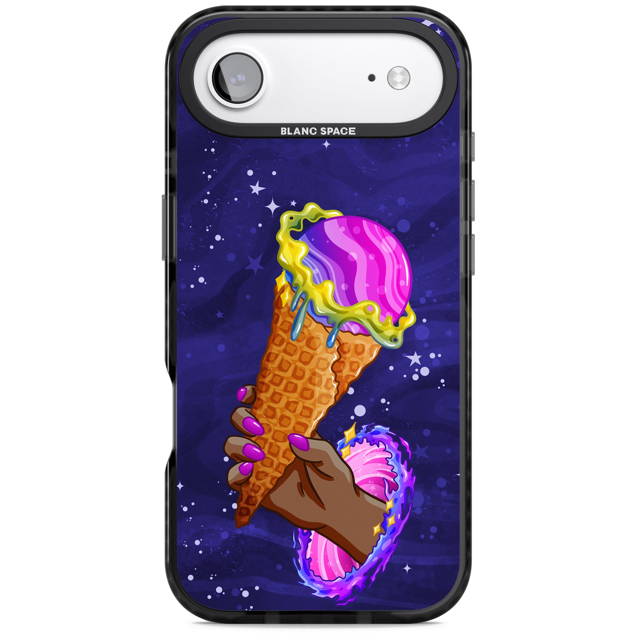 Interdimensional Ice Cream iPhone 17 Air Impact Pro Black Phone Case