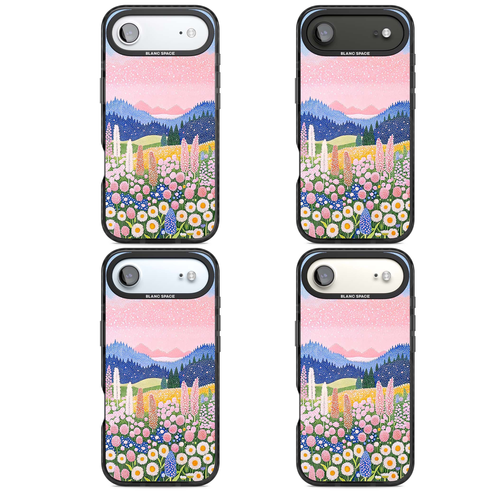 Valley Horizon cottagecore iPhone case | Black Impact Magsafe case for iPhone Air