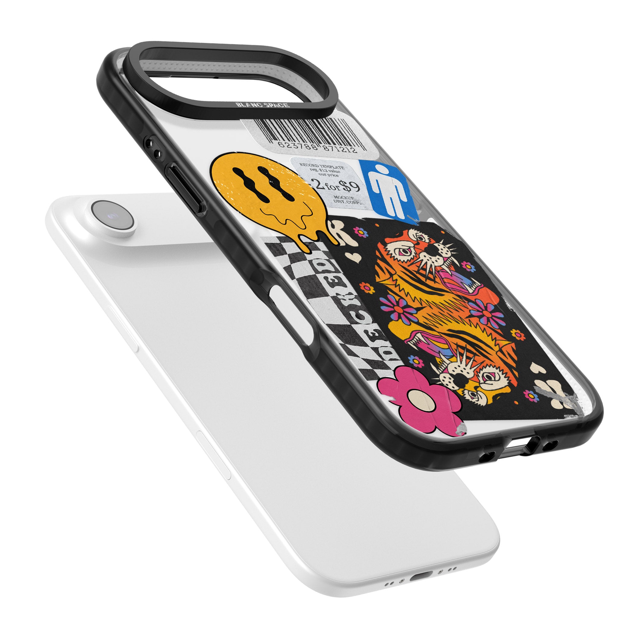 Electric Vibes iPhone 17 Air Impact Pro Black Phone Case Colours