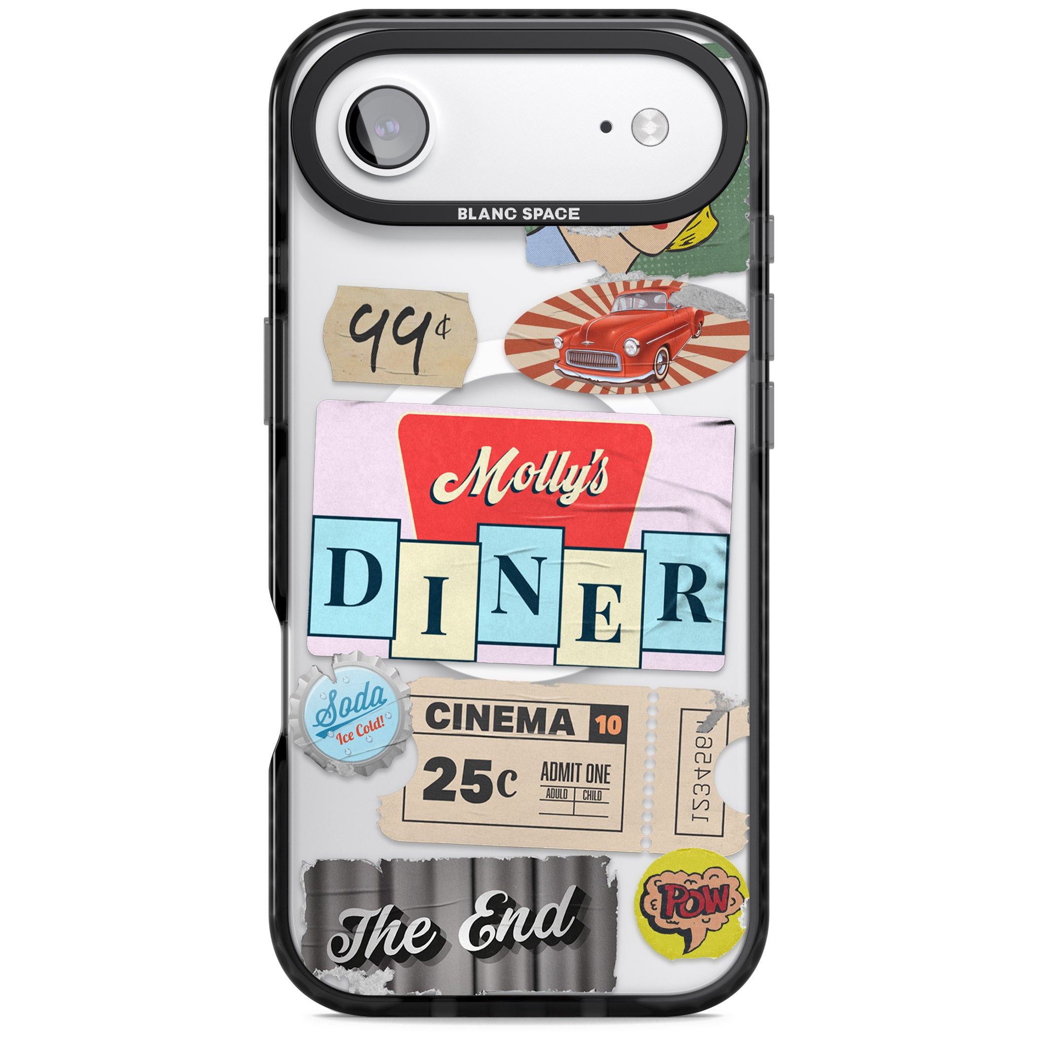Nifty Fifties Swing iPhone 17 Air Impact Pro Black Phone Case