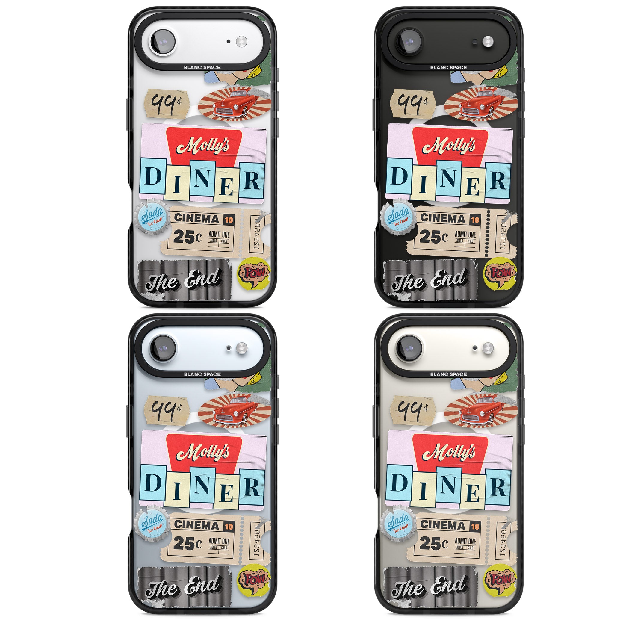 Nifty Fifties Swing iPhone 17 Air Impact Pro Black Phone Case APT Impact Protection